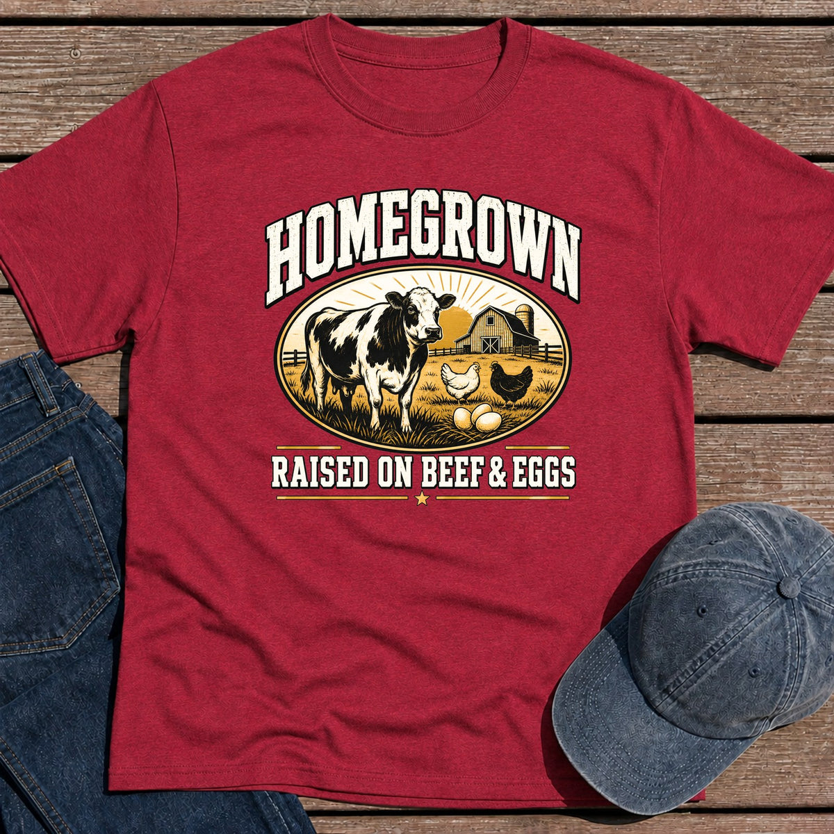 Homegrown T-Shirt - Antique Cherry Red