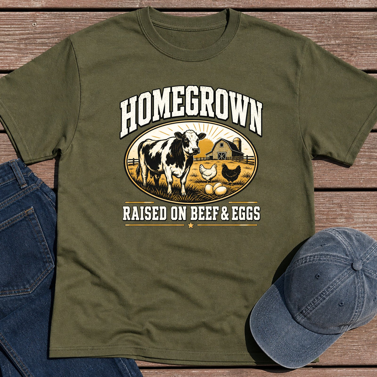 Homegrown T-Shirt - Military Green