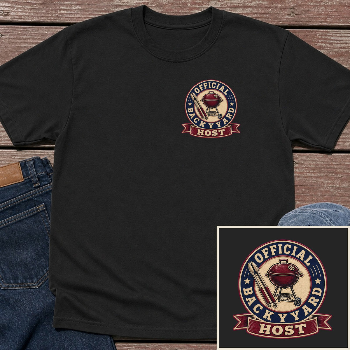 Host Badge T-Shirt - Black