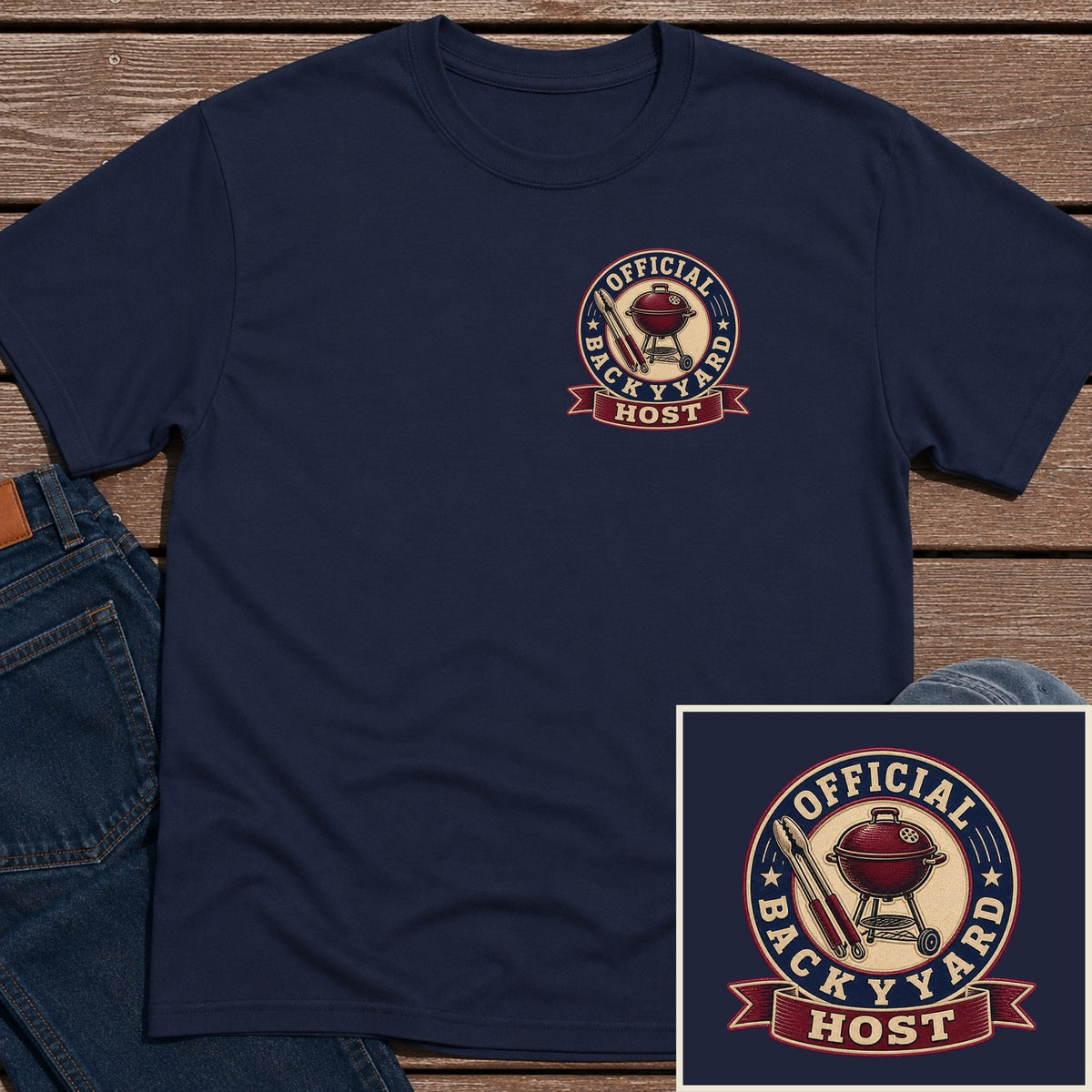 Host Badge T-Shirt - Navy