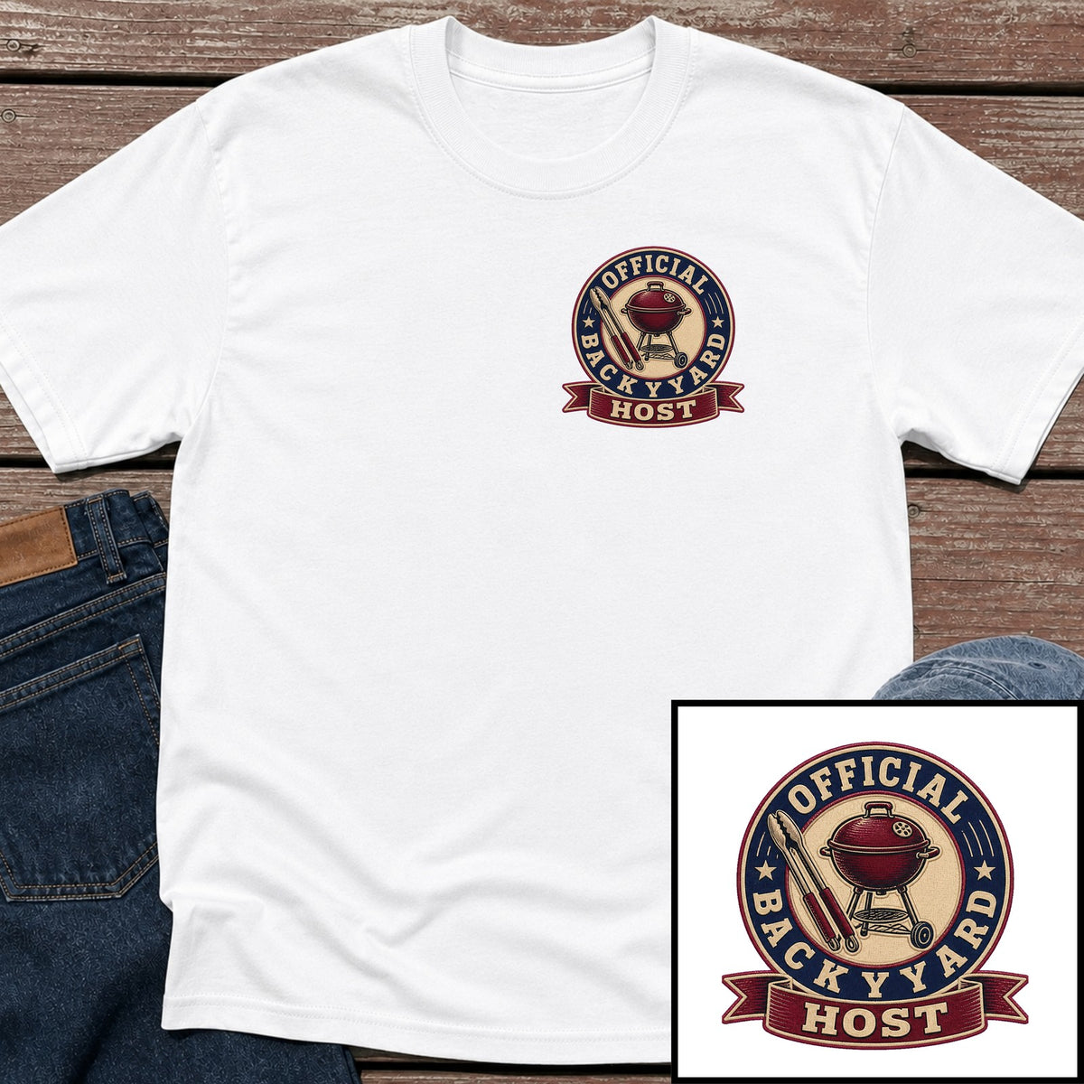 Host Badge T-Shirt - White