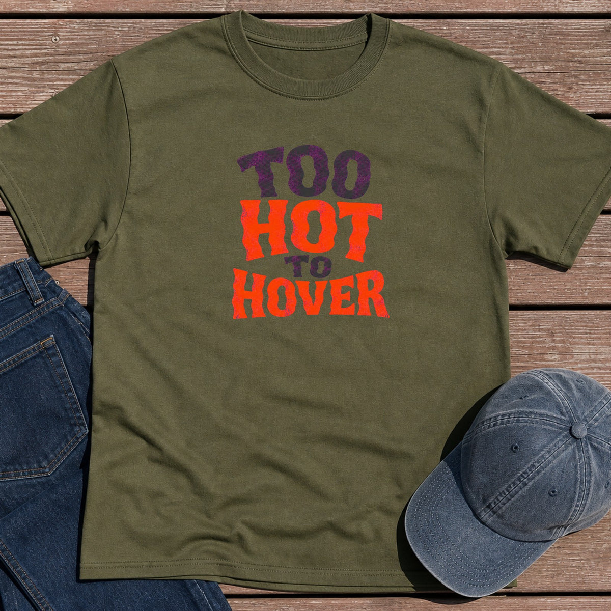 Hot Hover T-Shirt - Military Green