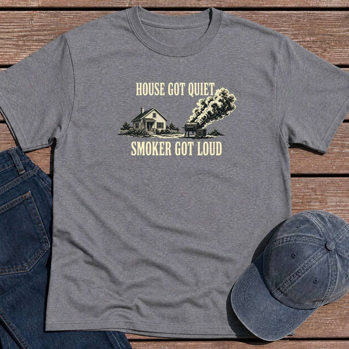 House Got Quiet T-Shirt - Tweed