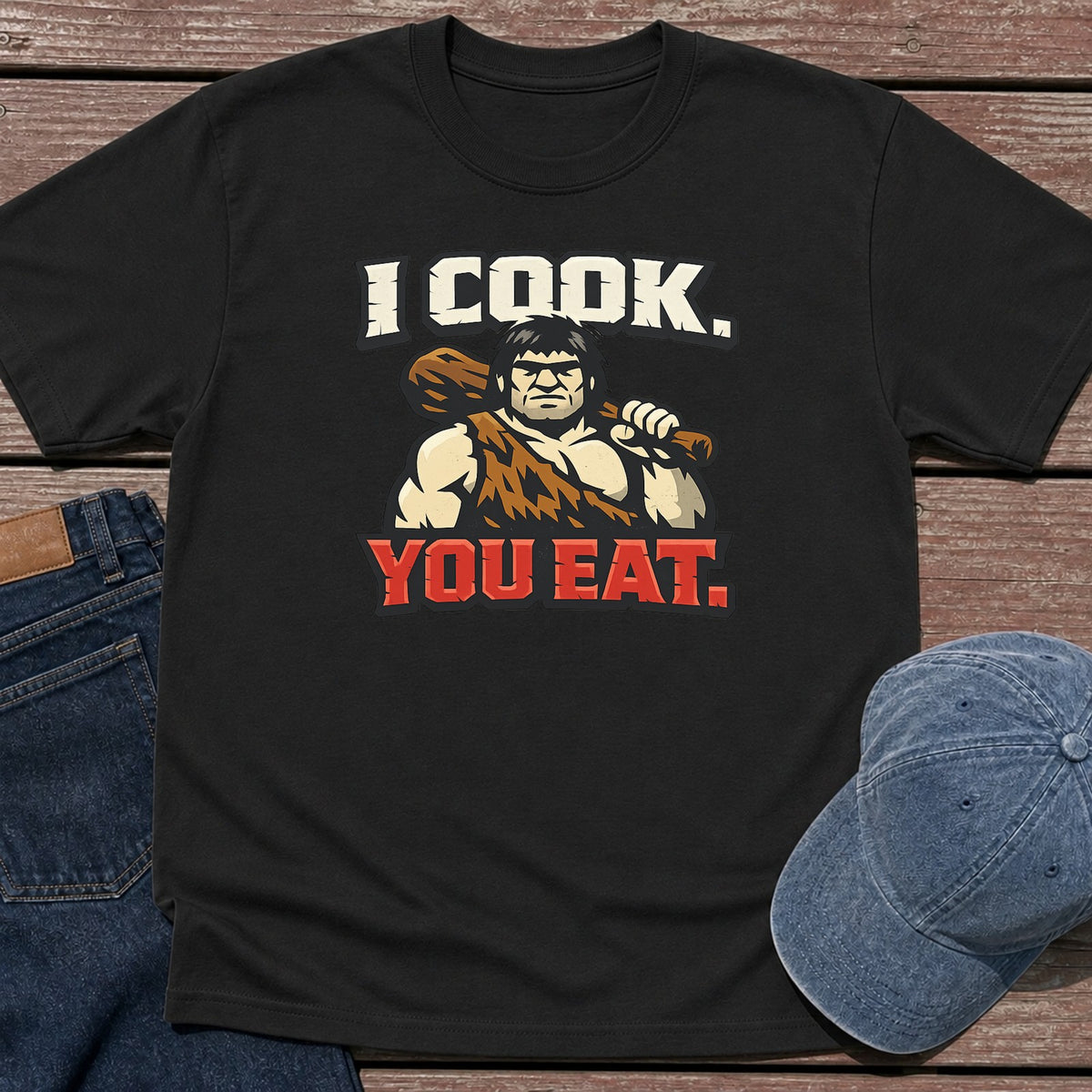 I Cook T-Shirt - Black