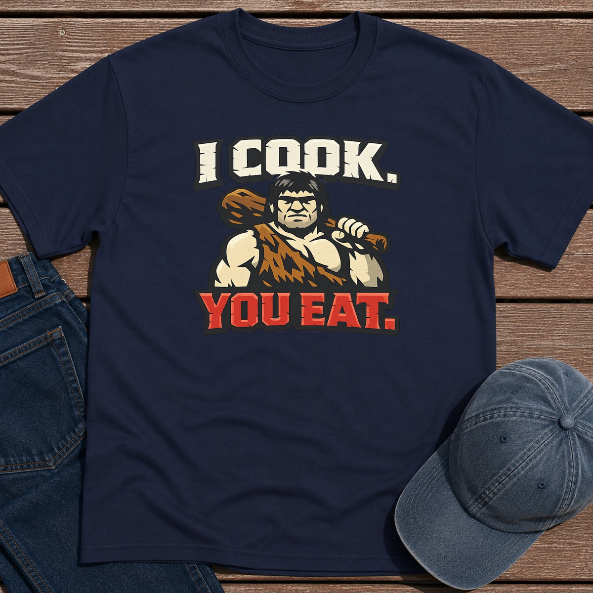 I Cook T-Shirt - Navy