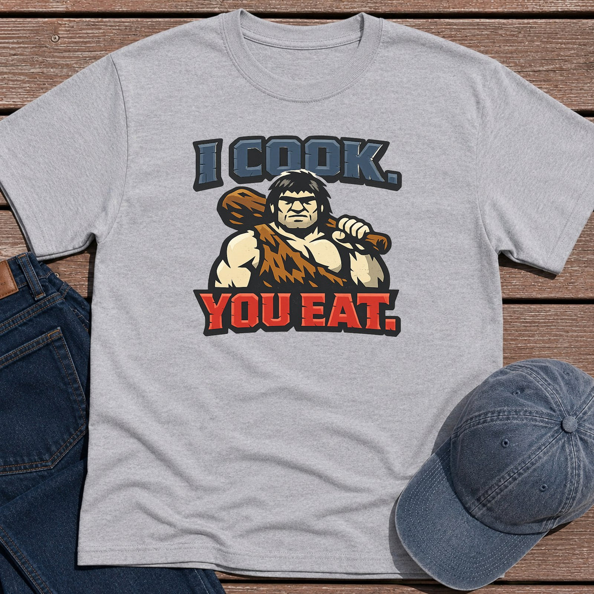 I Cook T-Shirt - Sport Grey