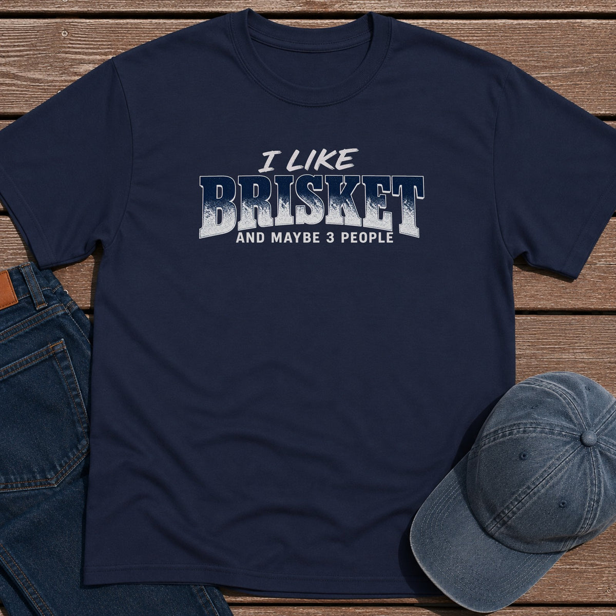I Like Brisket T-Shirt - Navy
