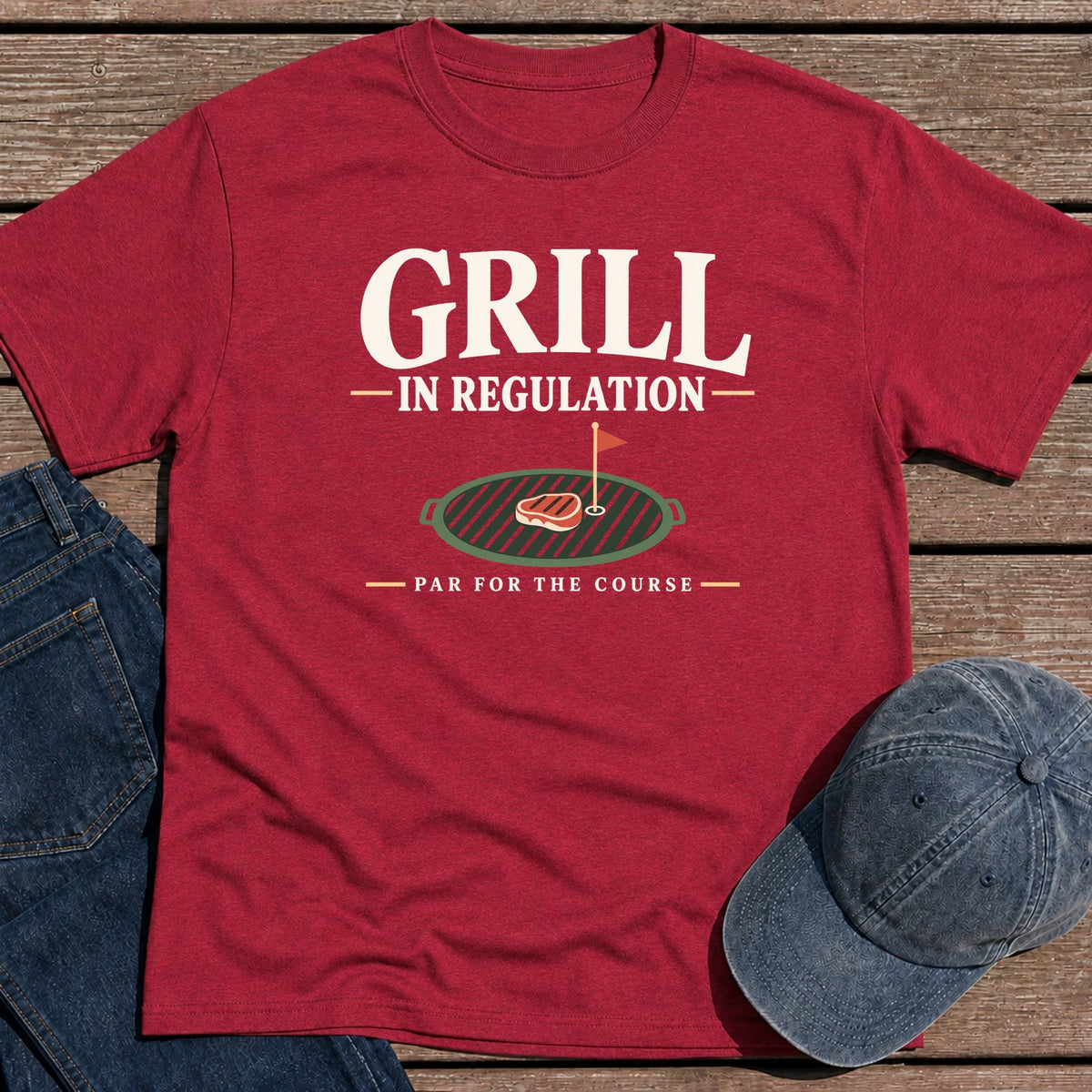 In Regulation T-Shirt - Antique Cherry Red