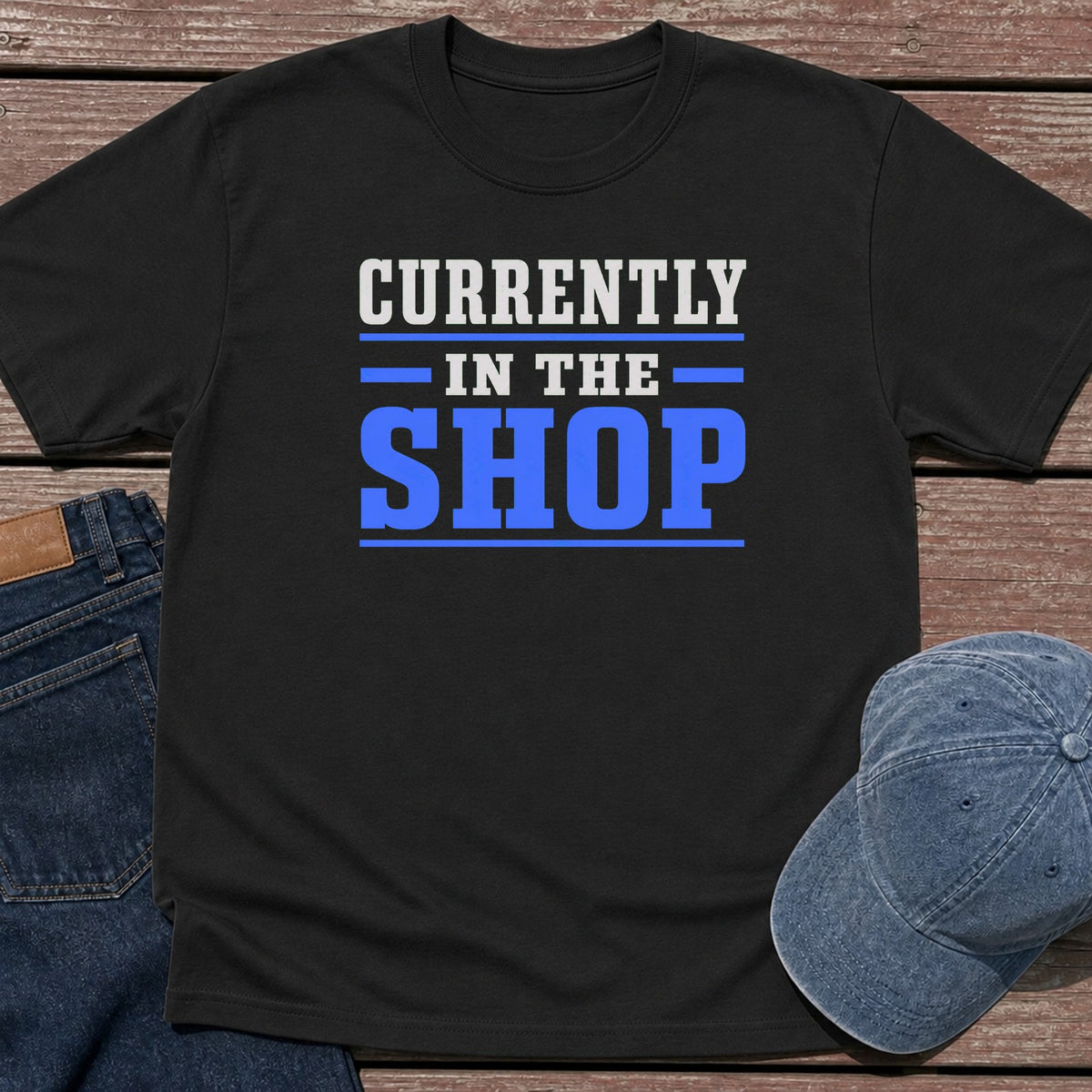 In The Shop T-Shirt - Black