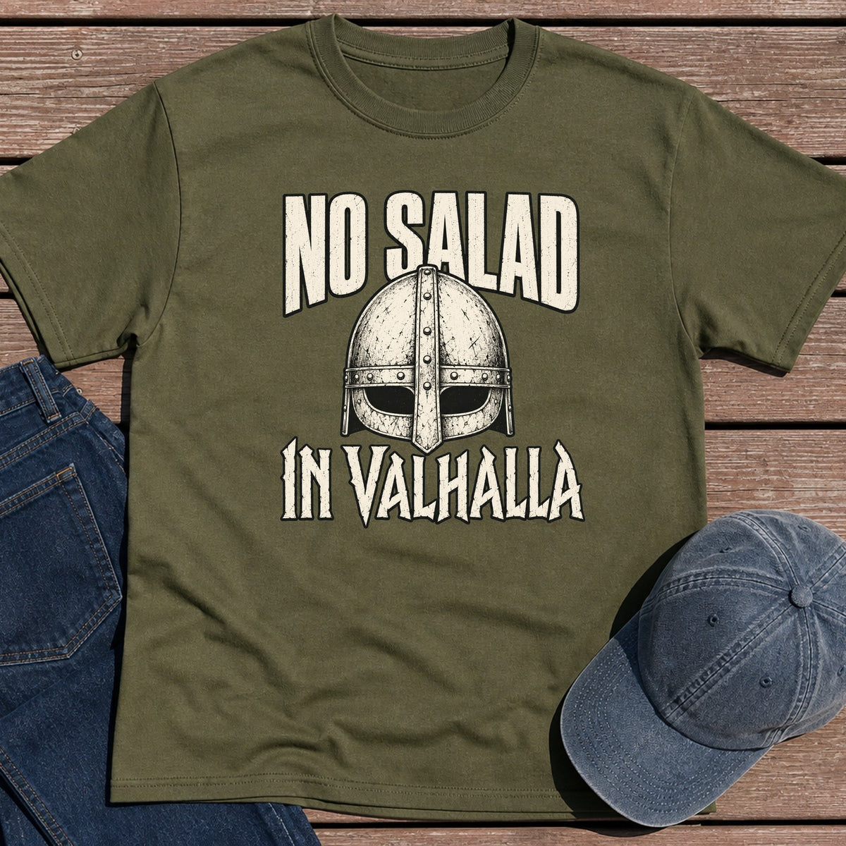 In Valhalla T-Shirt - Military Green