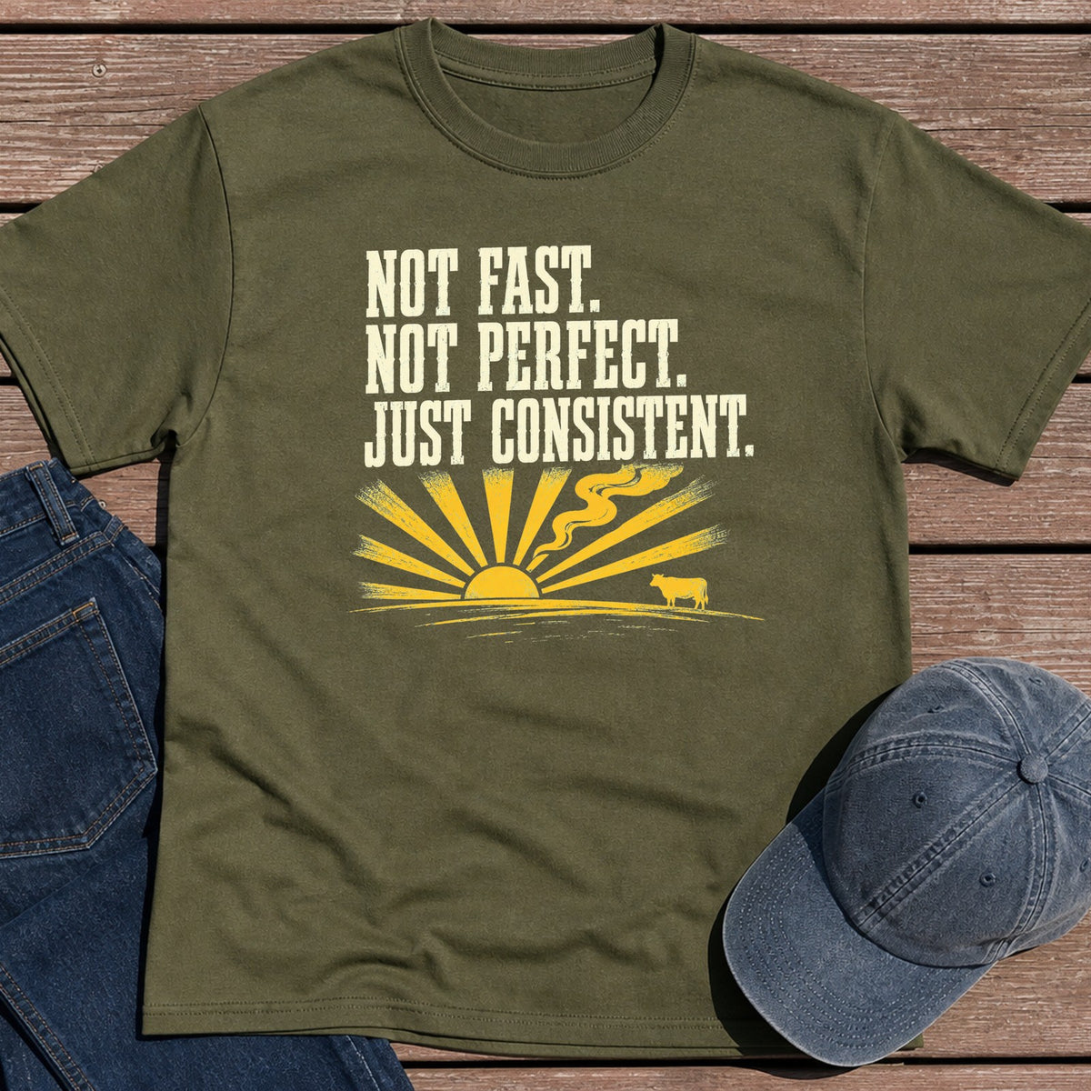 Just Consistent T-Shirt - Military Green