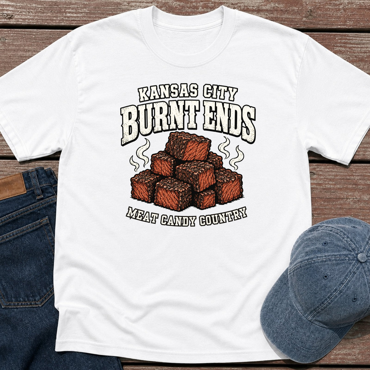 KC Burnt Ends T-Shirt - White