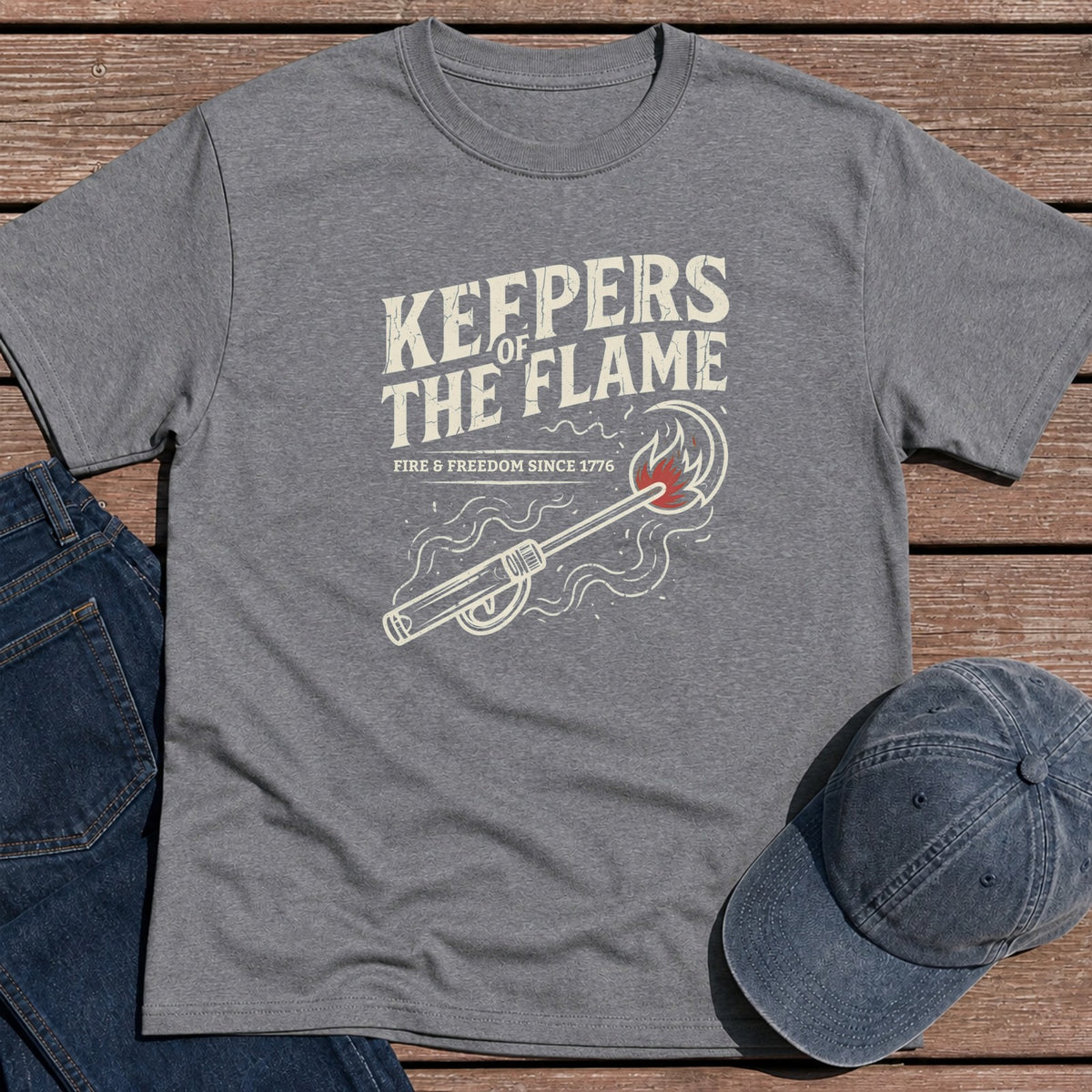 Keepers of Flame T-Shirt - Tweed