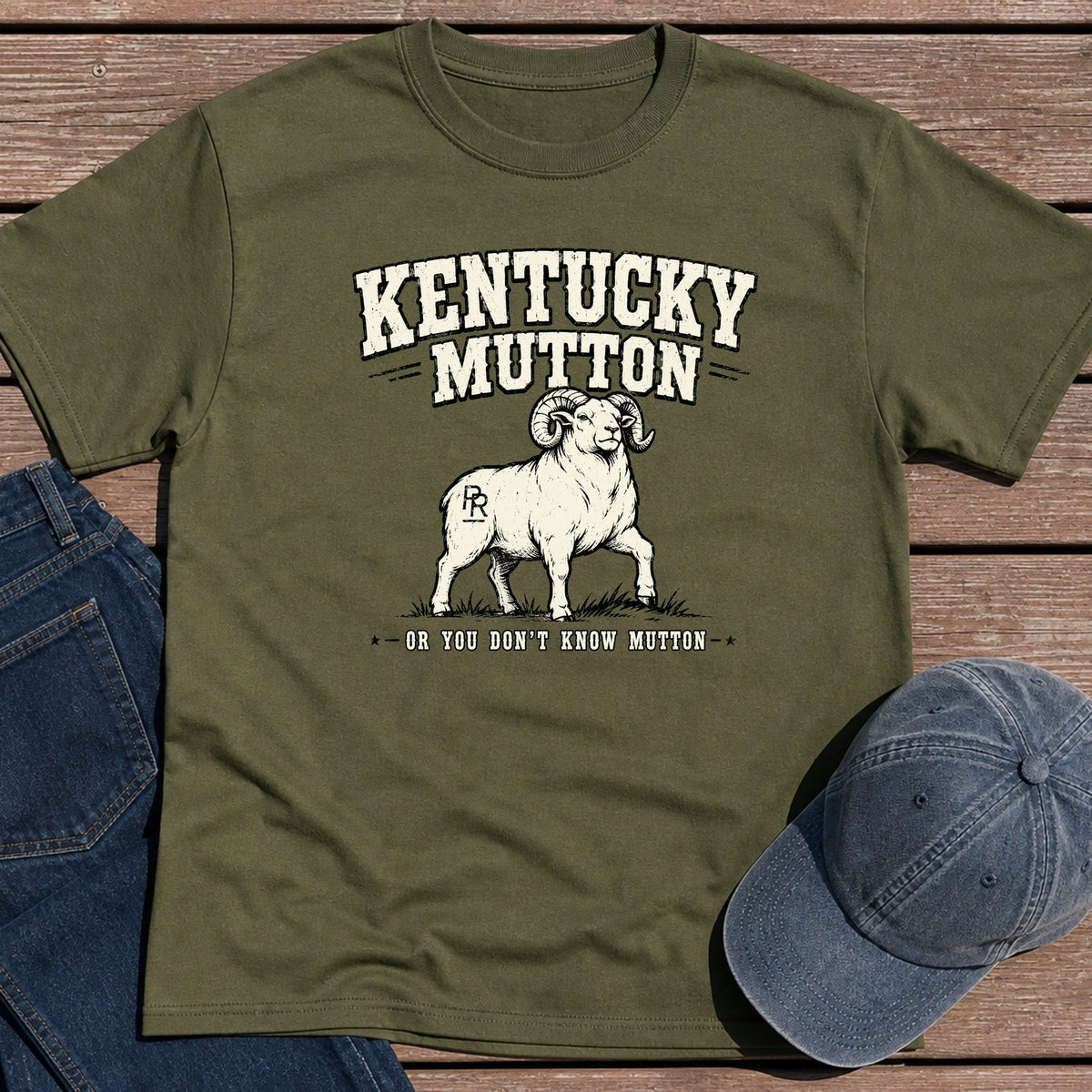 Kentucky Mutton T-Shirt - Military Green