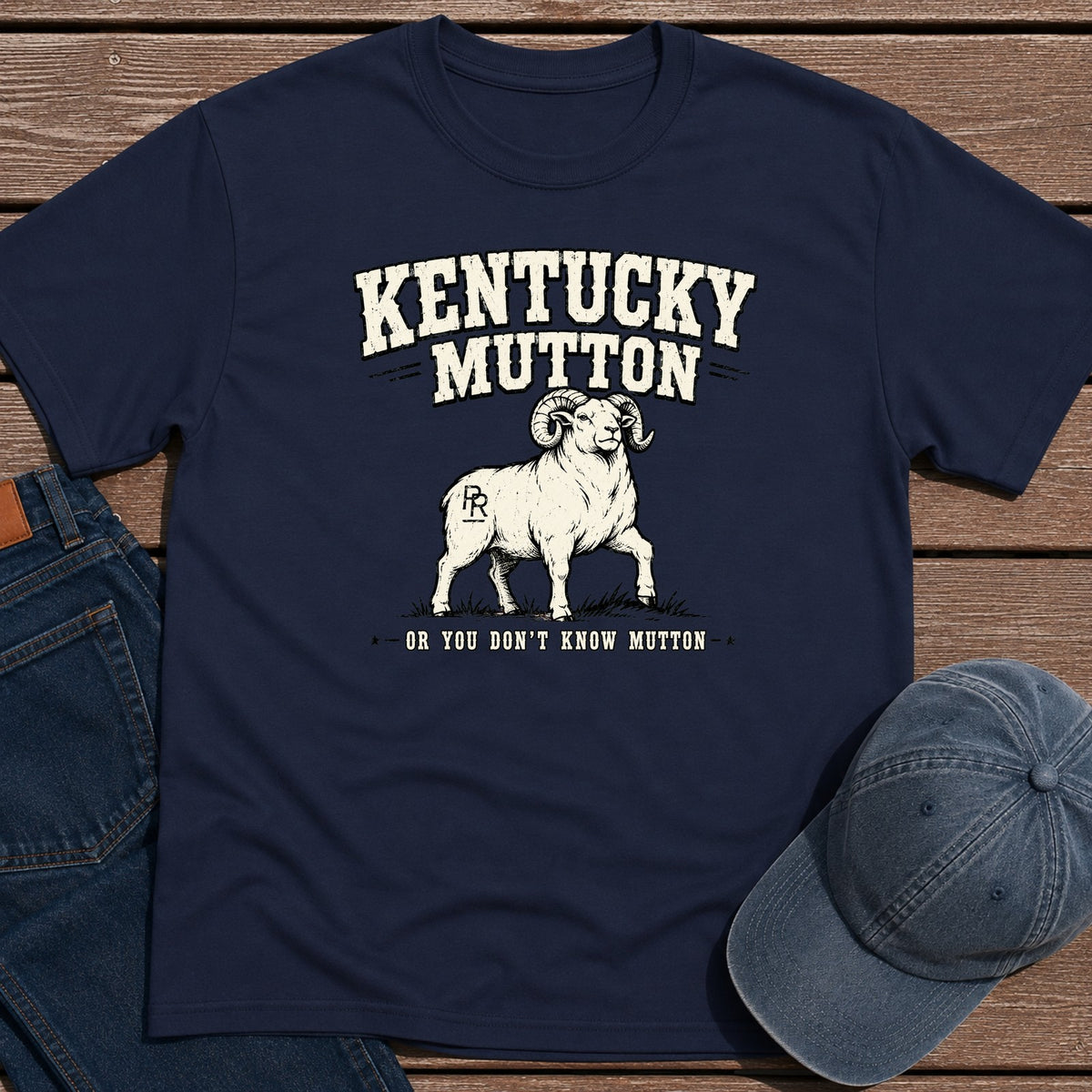 Kentucky Mutton T-Shirt - Navy