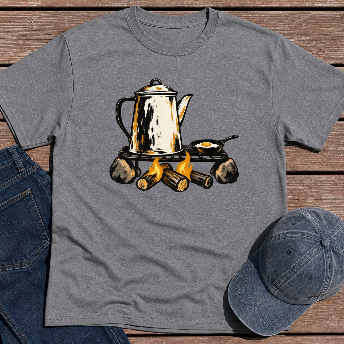 Kettle Fire T-Shirt - Tweed