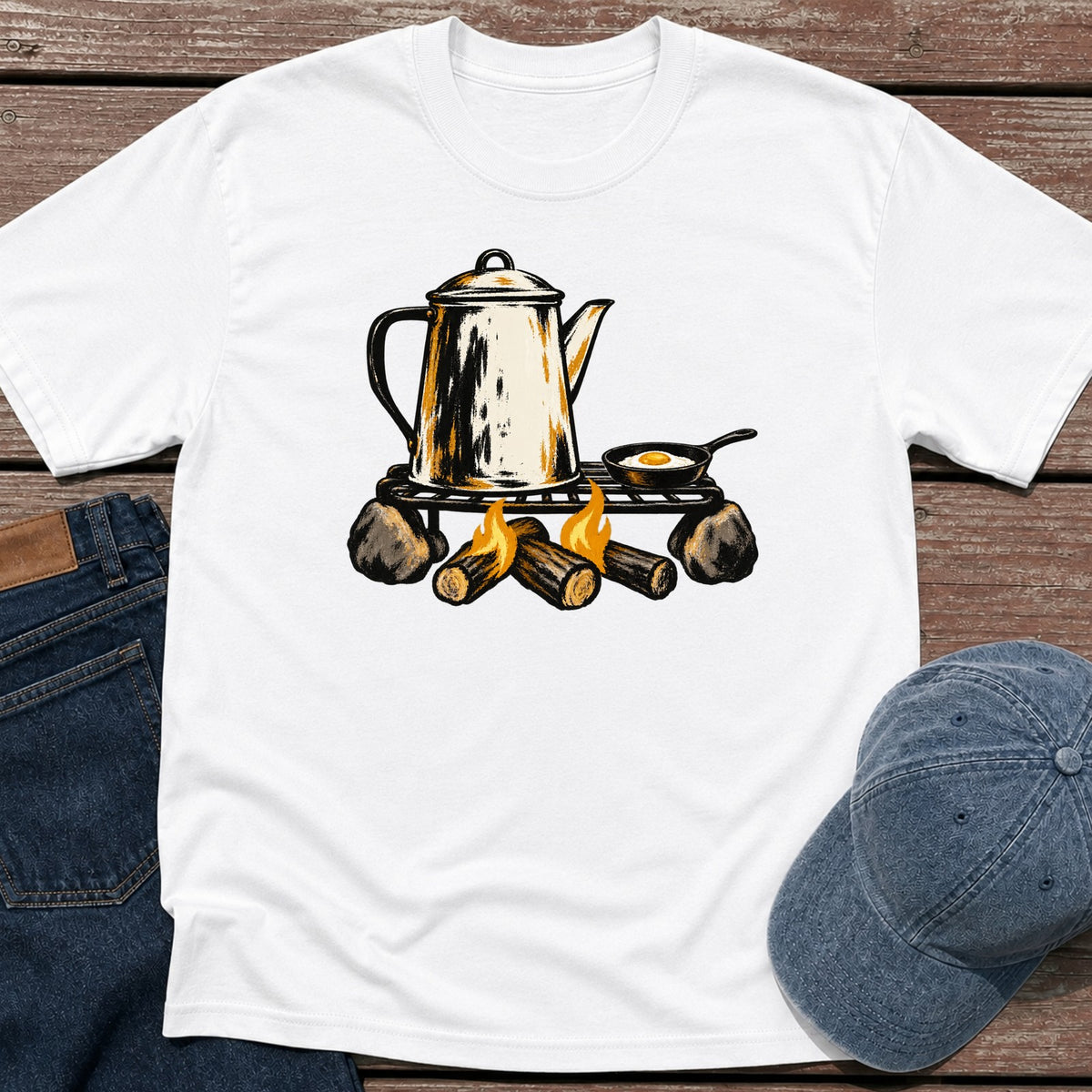 Kettle Fire T-Shirt - White