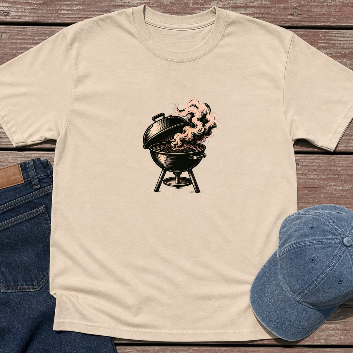 Kettle Smoke T-Shirt - Sand