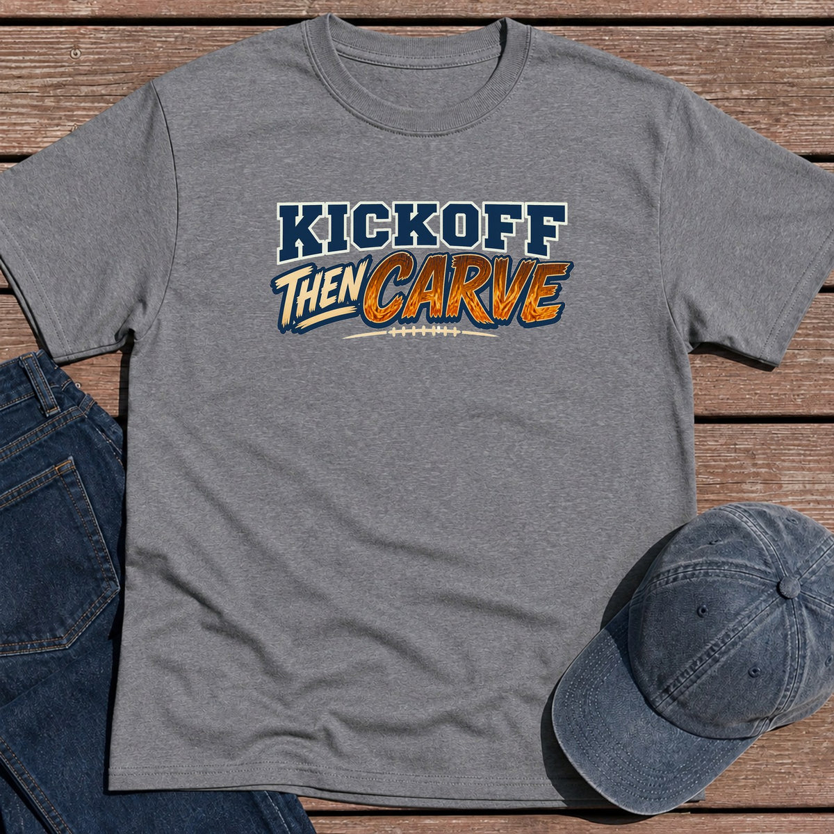 Kickoff & Carve T-Shirt - Tweed