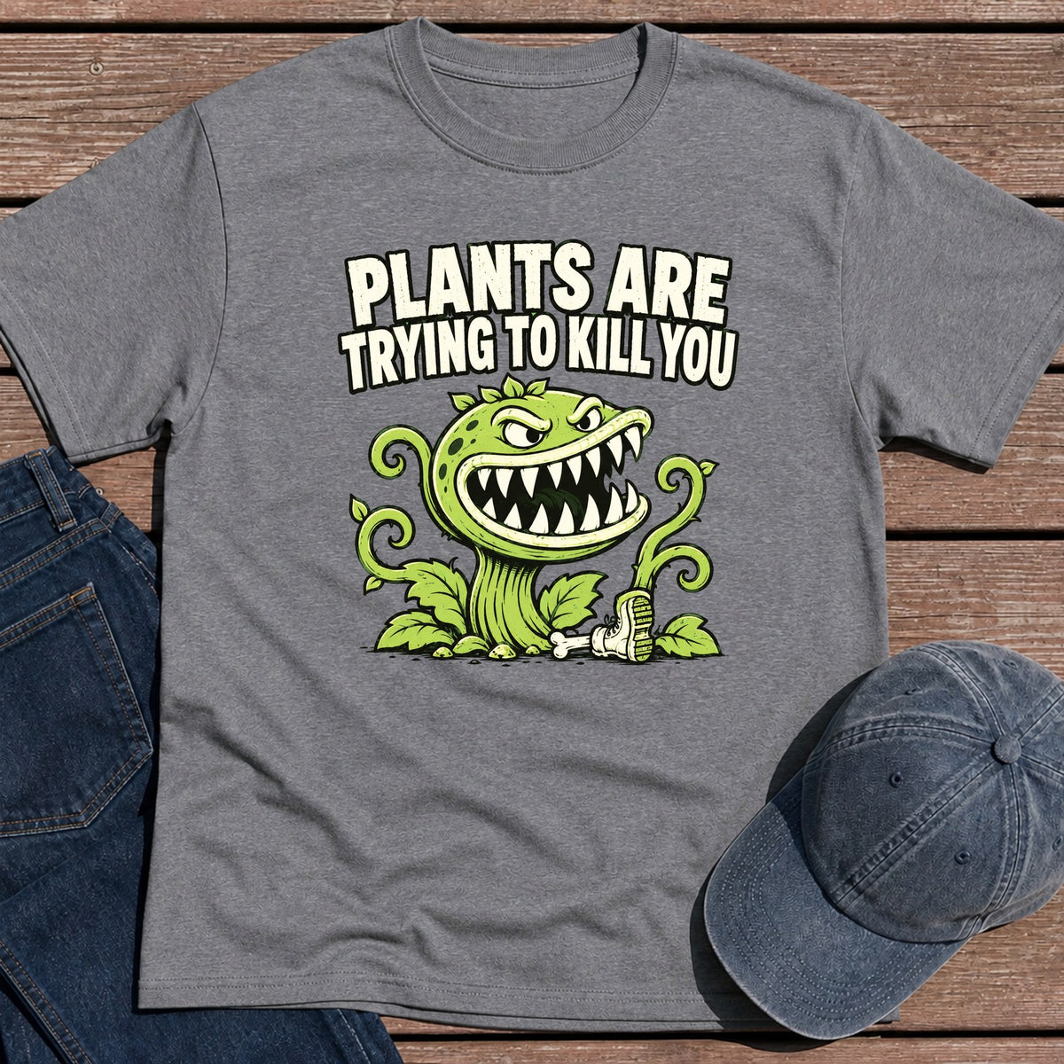 Killer Plants T-Shirt - Tweed