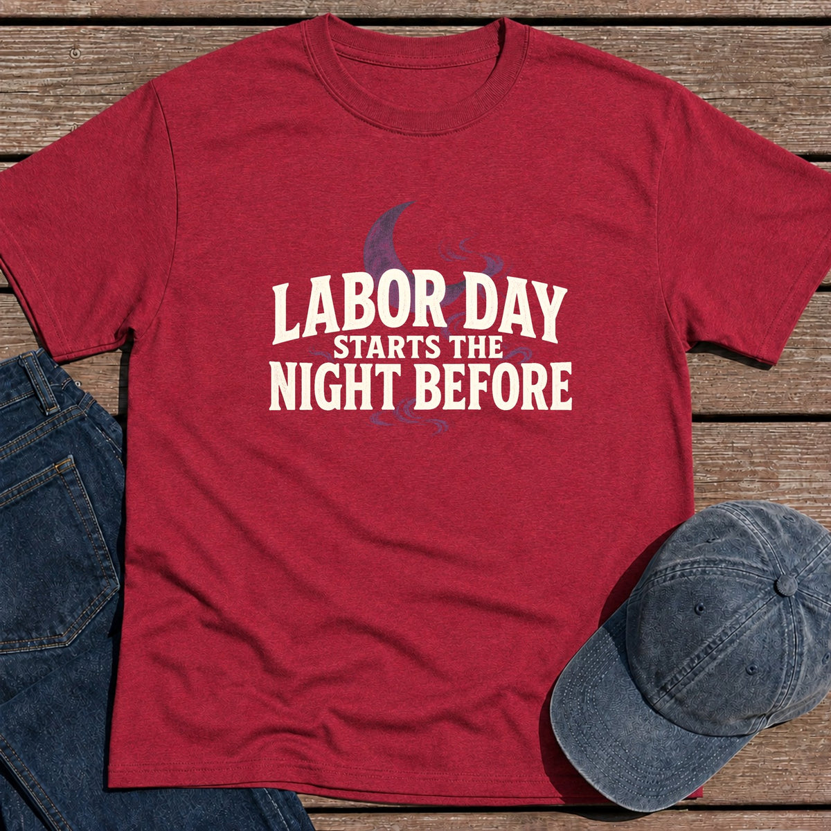 Labor Day T-Shirt - Antique Cherry Red