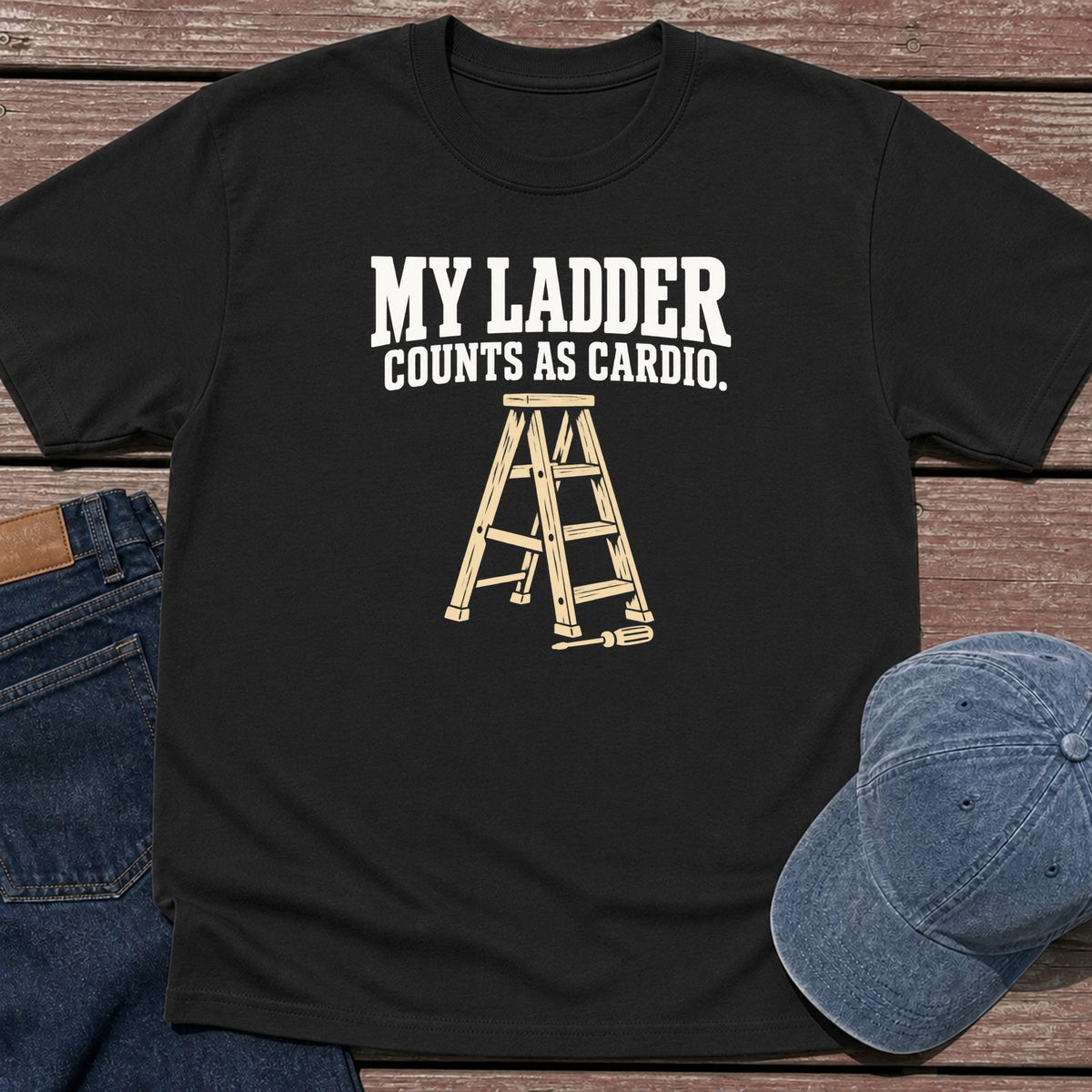 Ladder Cardio T-Shirt - Black