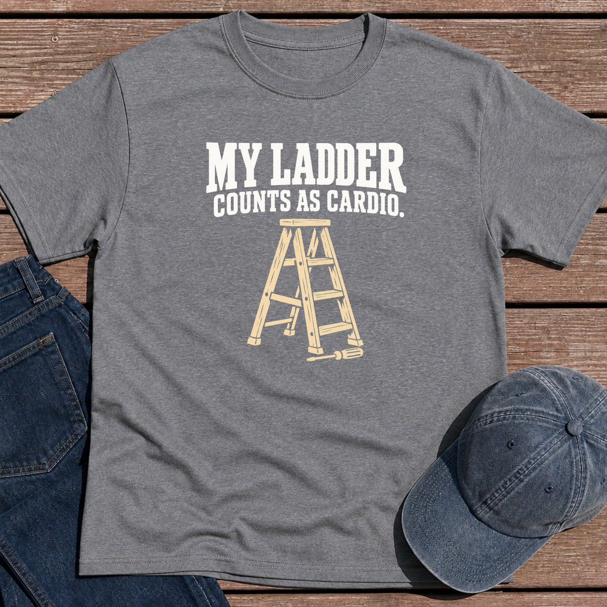 Ladder Cardio T-Shirt - Tweed