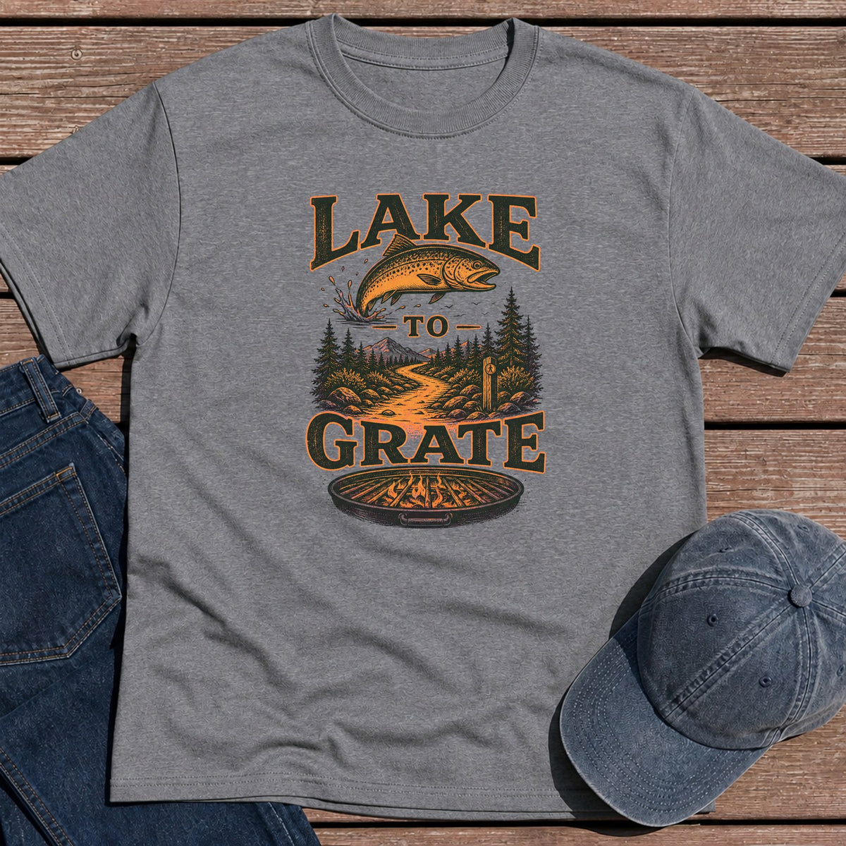 Lake to Grate T-Shirt - Tweed