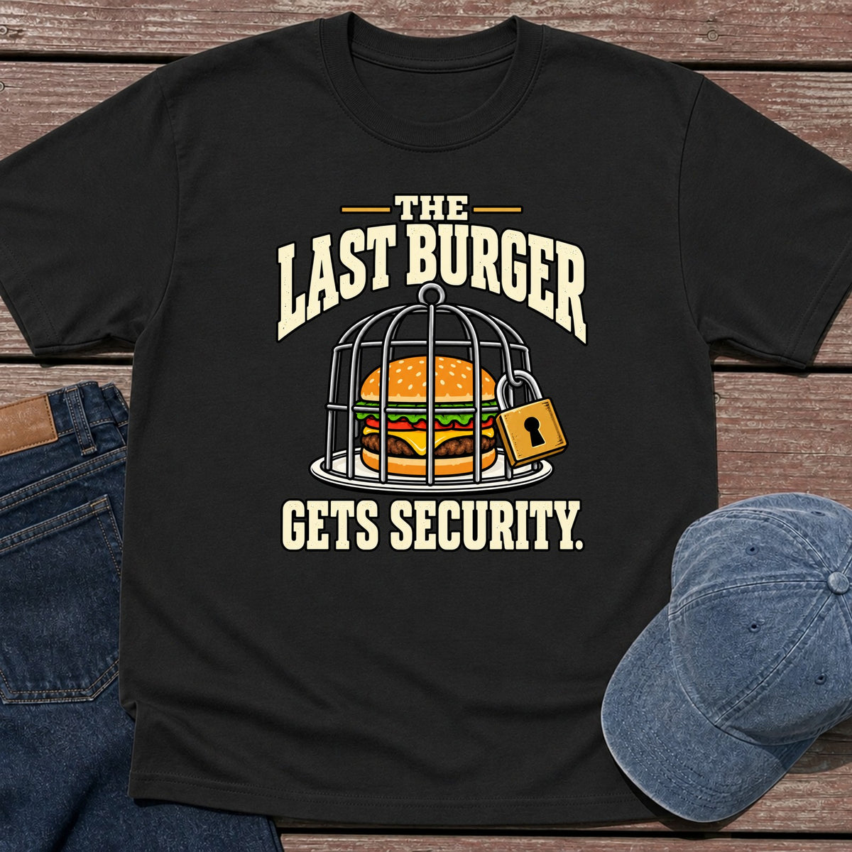 Last Burger T-Shirt - Black