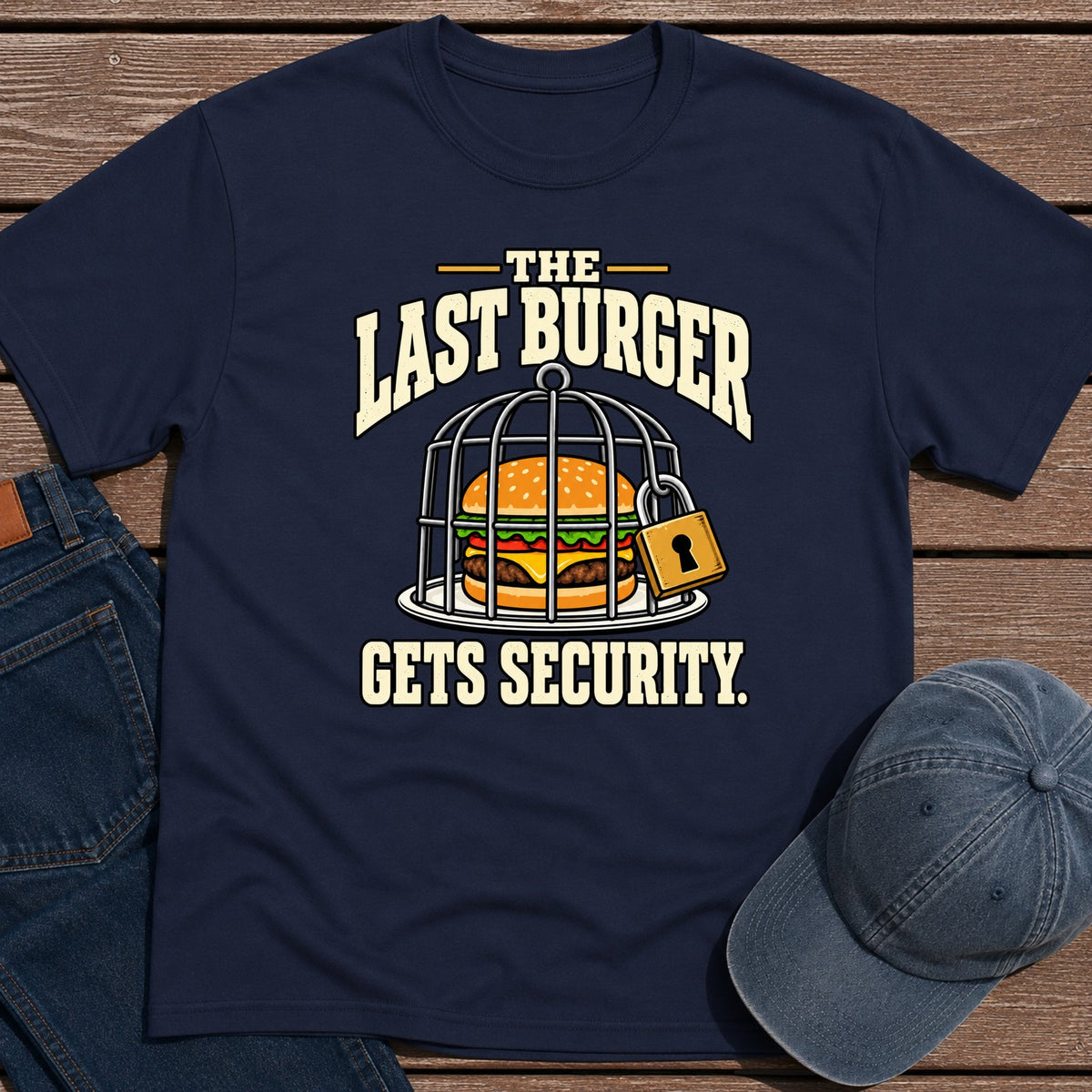 Last Burger T-Shirt - Navy