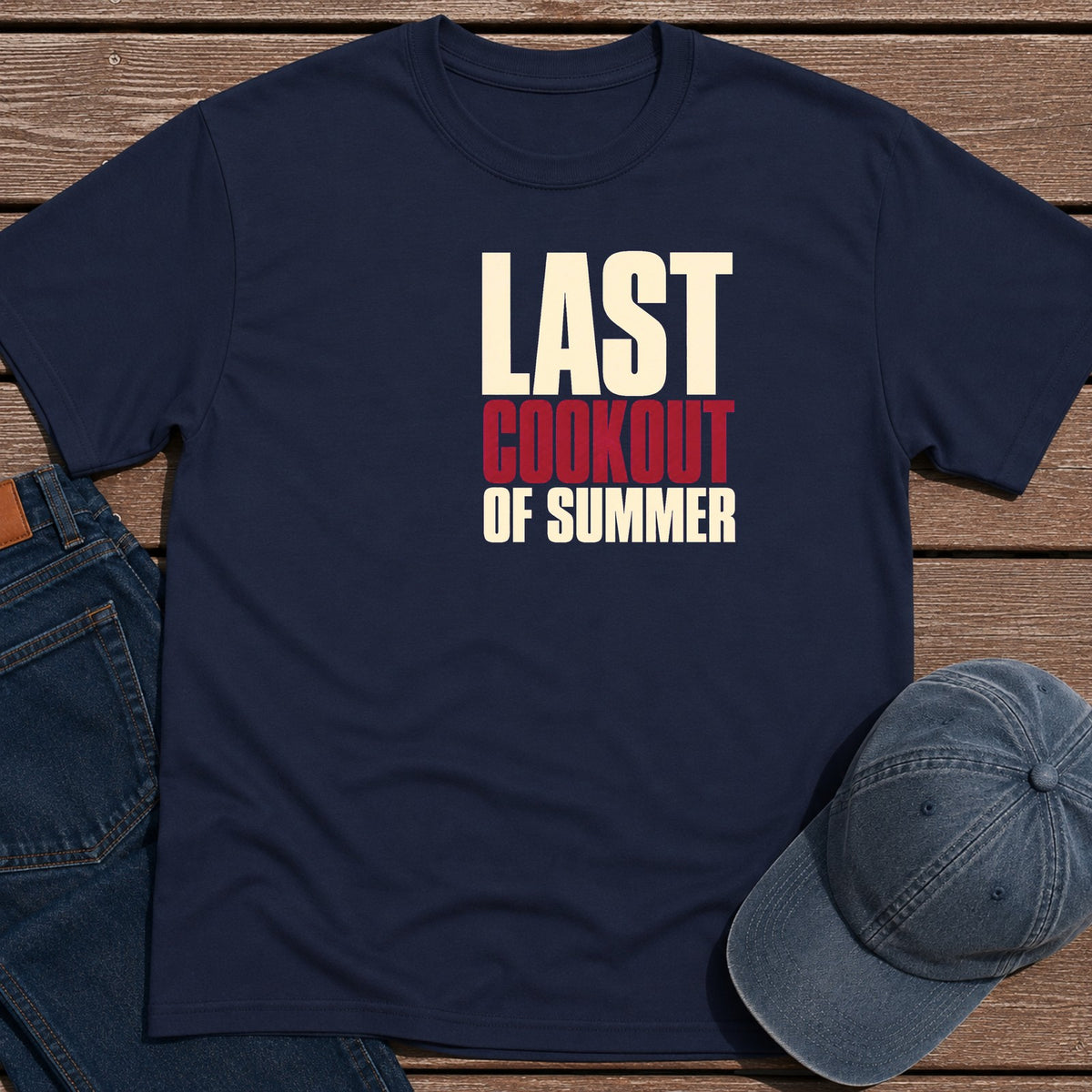 Last Cookout T-Shirt - Navy