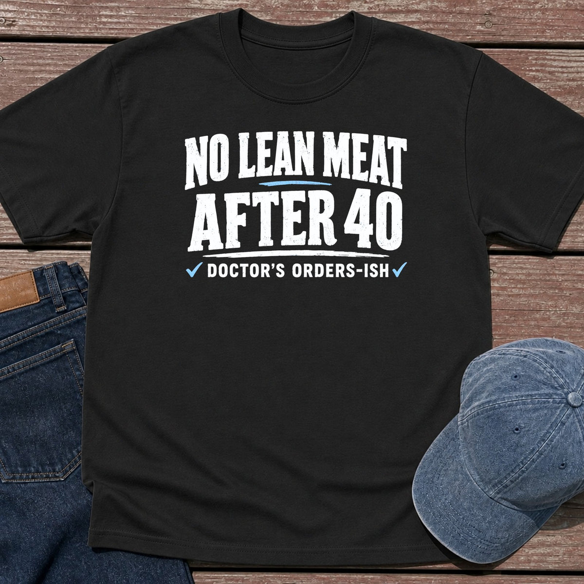 Lean After 40 T-Shirt - Black