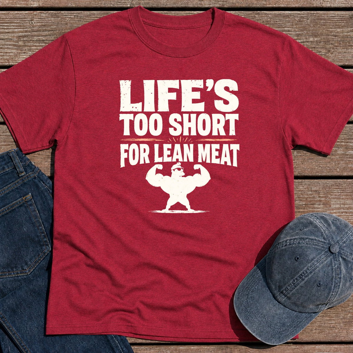 Lean Meat T-Shirt - Antique Cherry Red