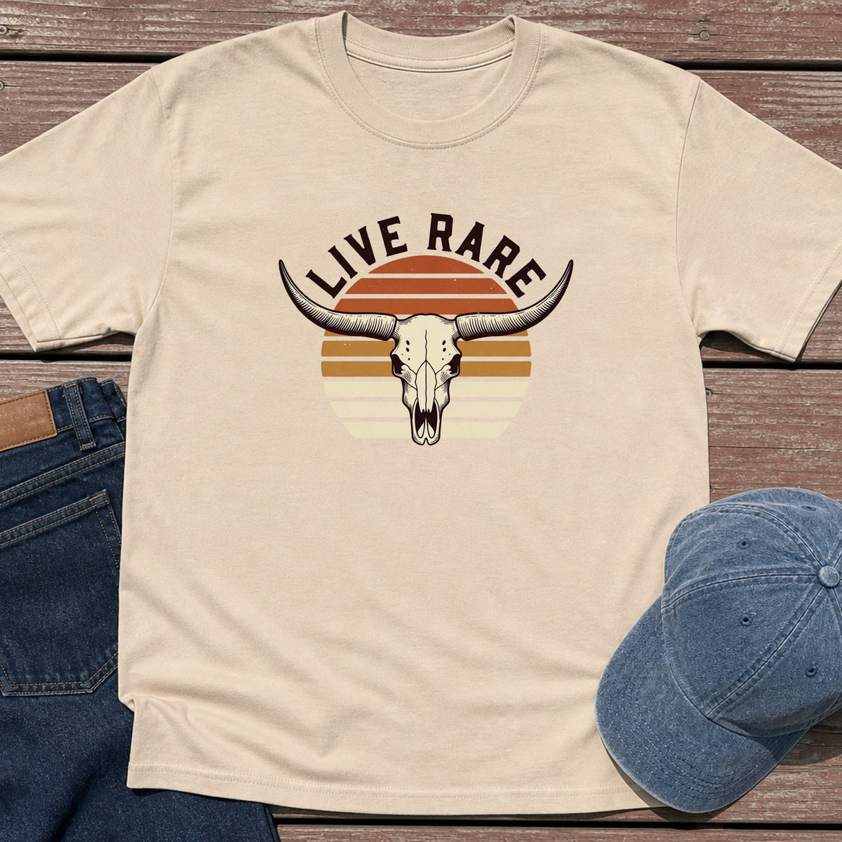 Live Rare T-Shirt - Sand