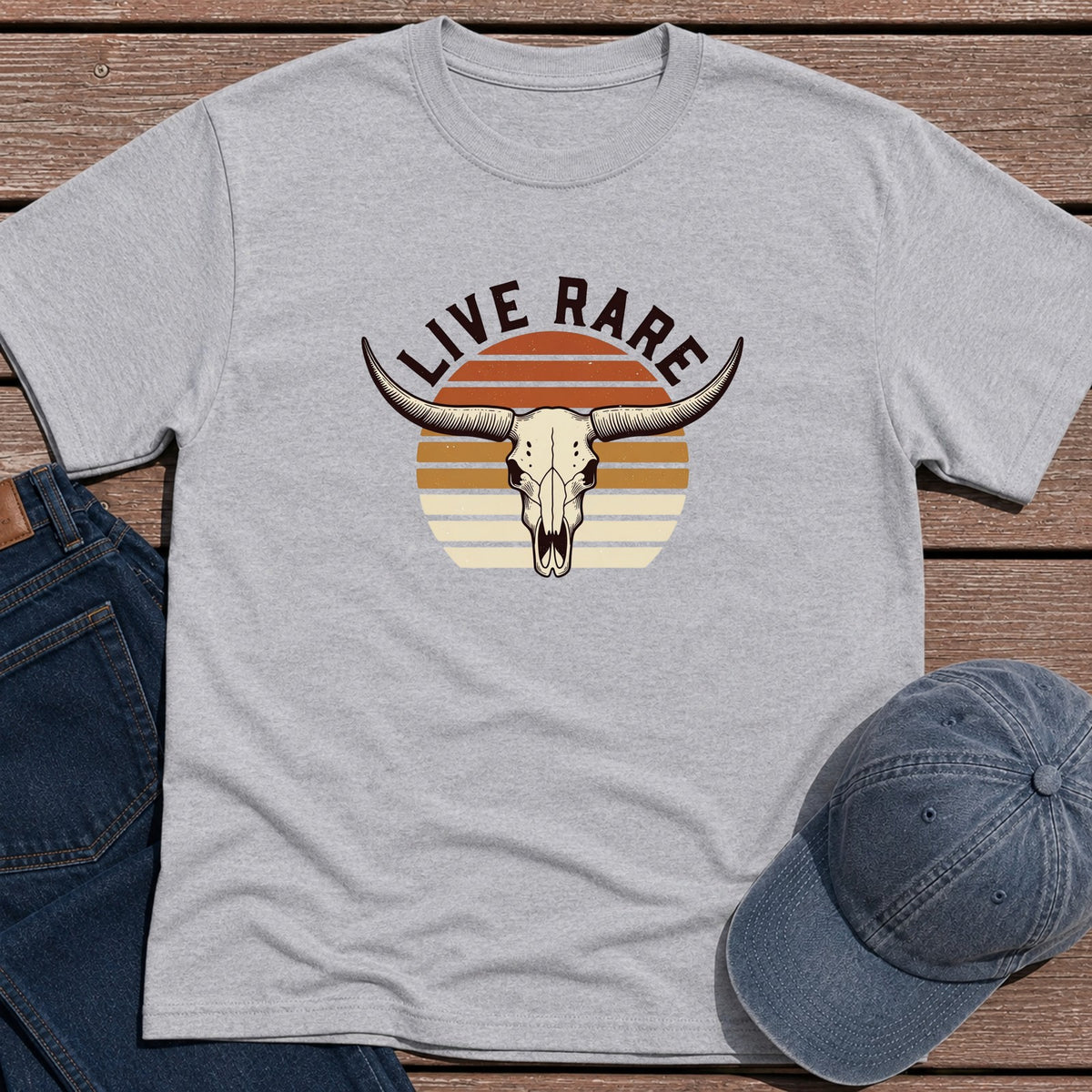 Live Rare T-Shirt - Sport Grey