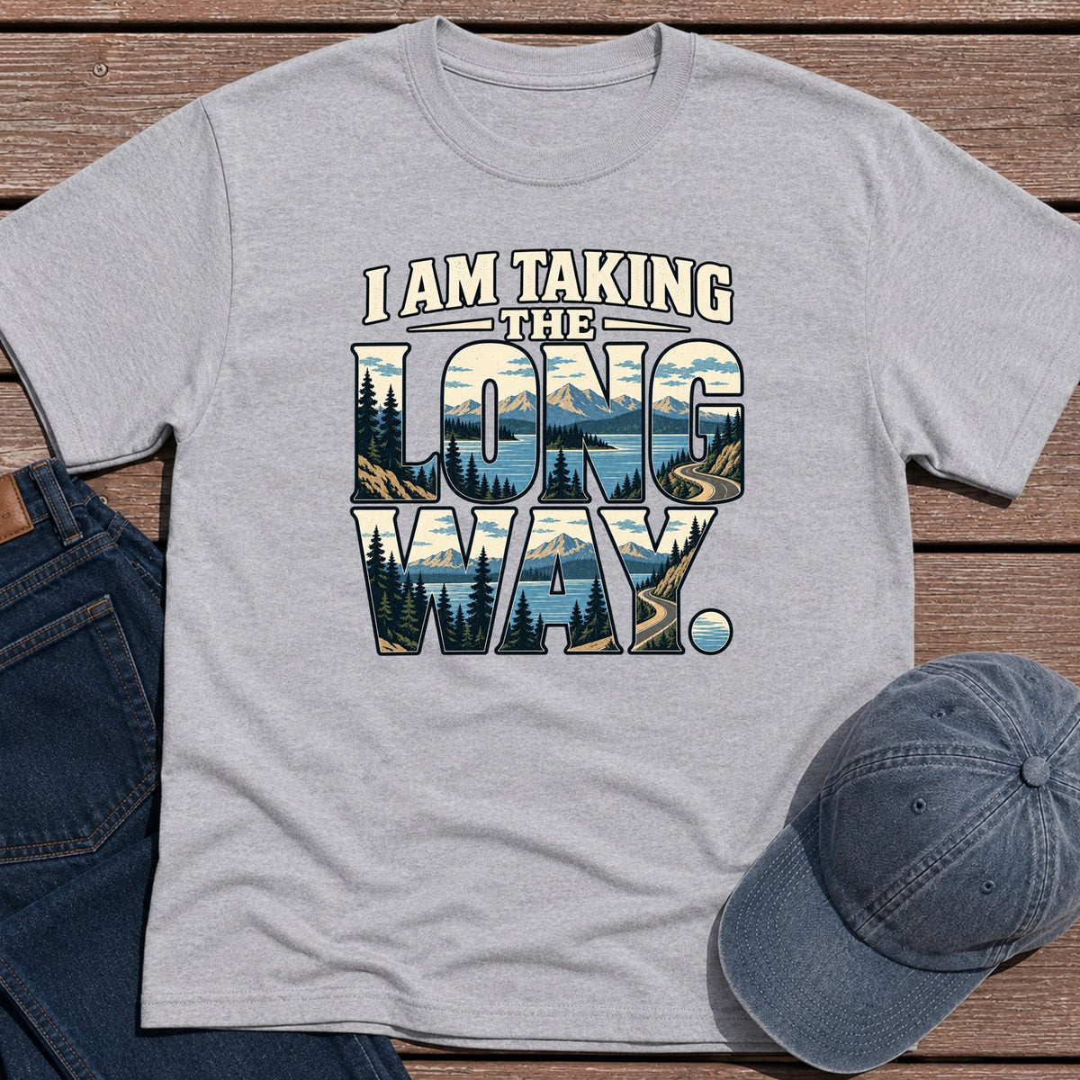 Long Way T-Shirt - Sport Grey