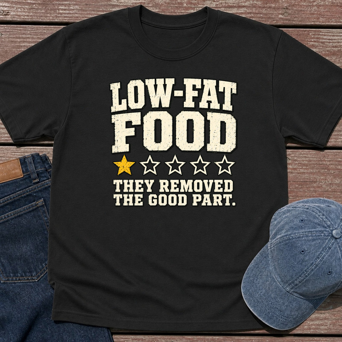 Low Fat T-Shirt - Black