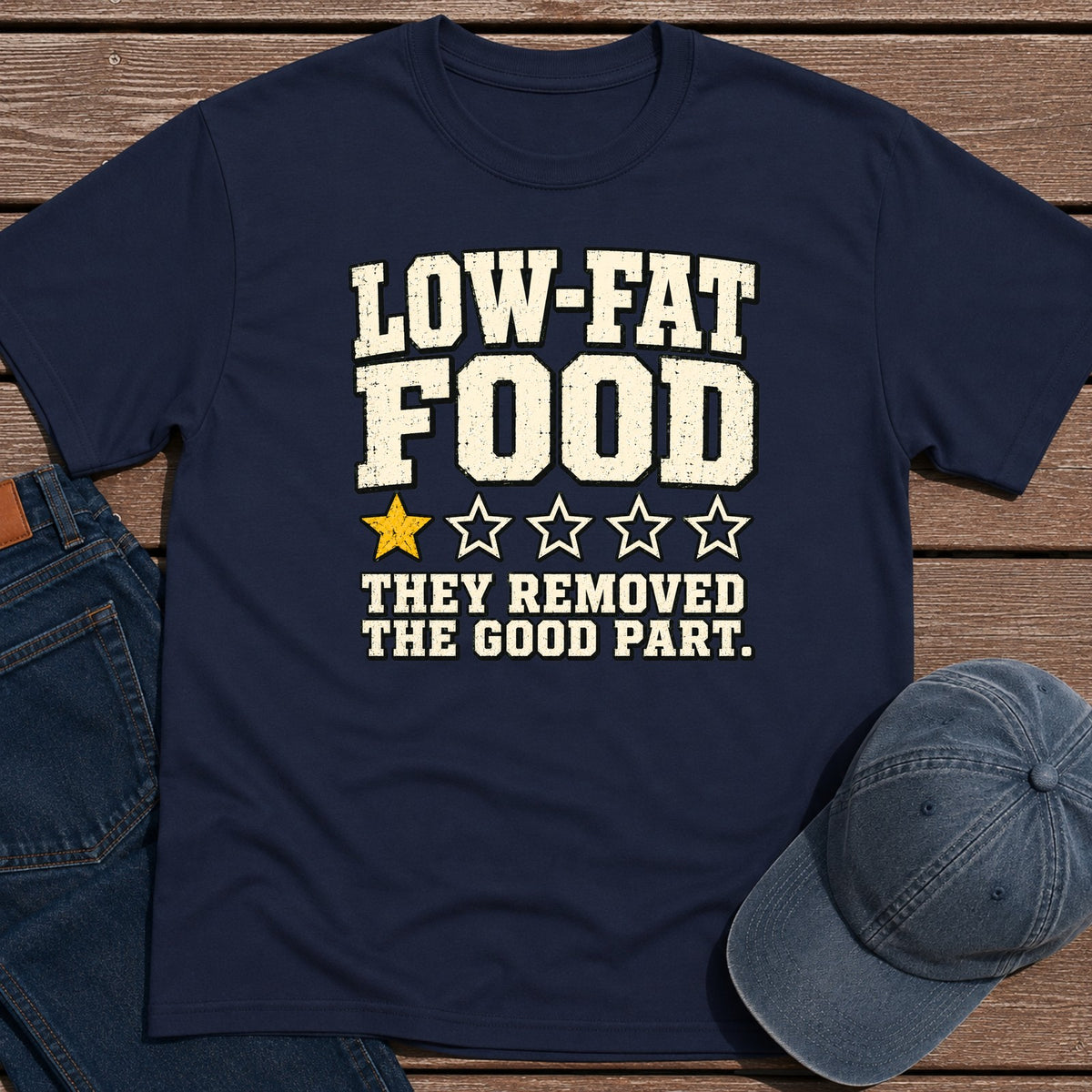 Low Fat T-Shirt - Navy