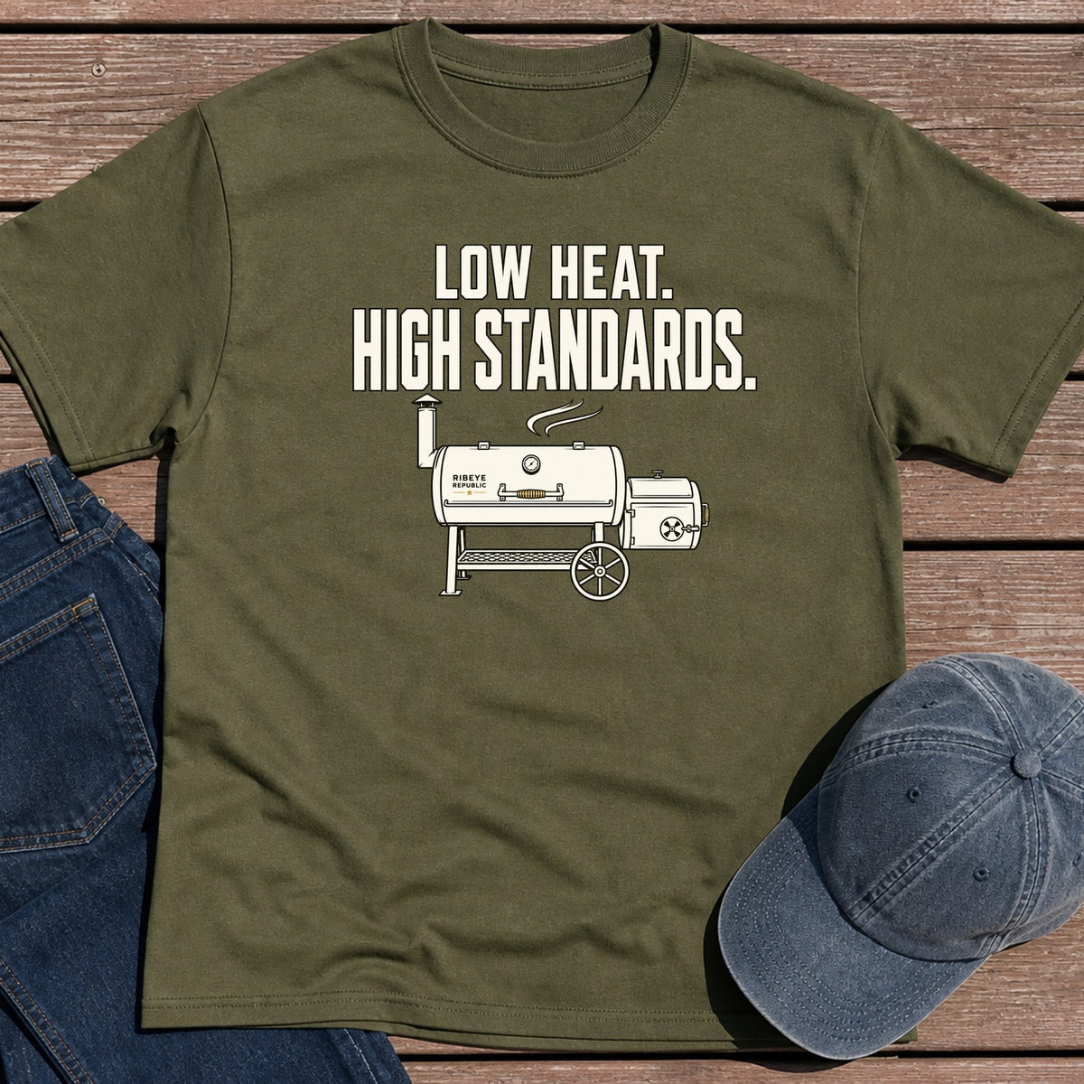 Low Heat Standards T-Shirt - Military Green