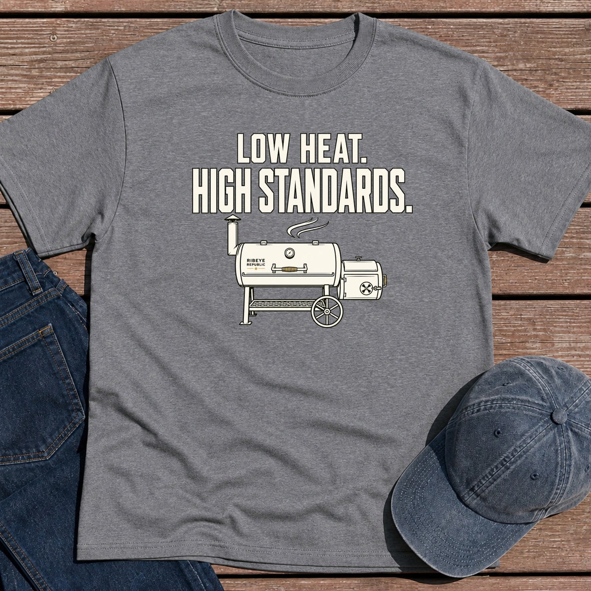 Low Heat Standards T-Shirt - Tweed