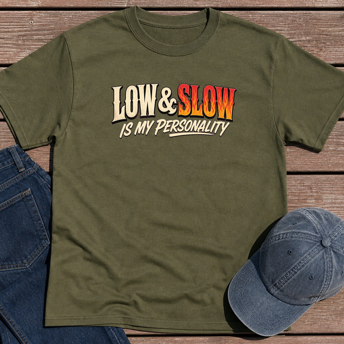 Low & Slow T-Shirt - Military Green