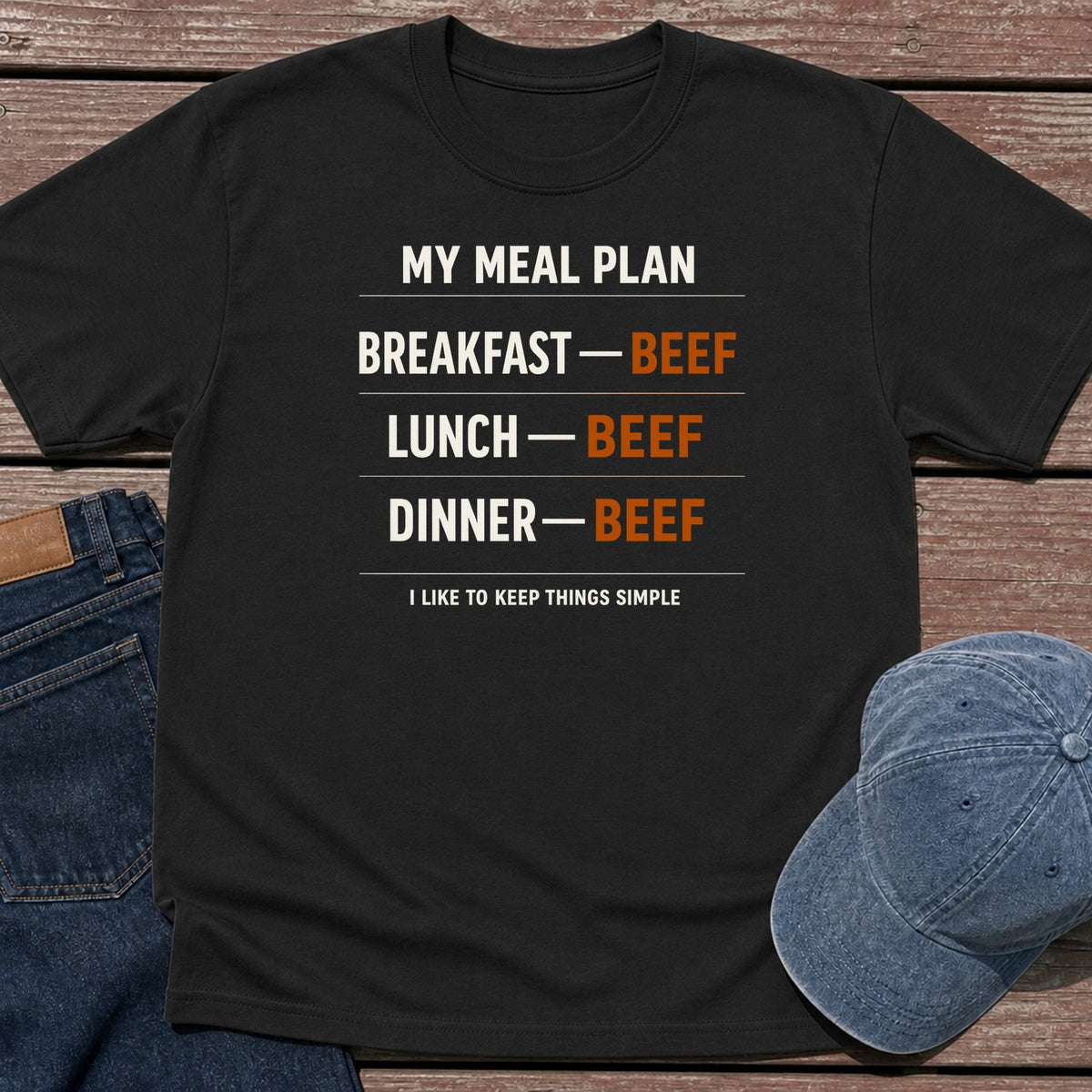 Meal Plan T-Shirt - Black