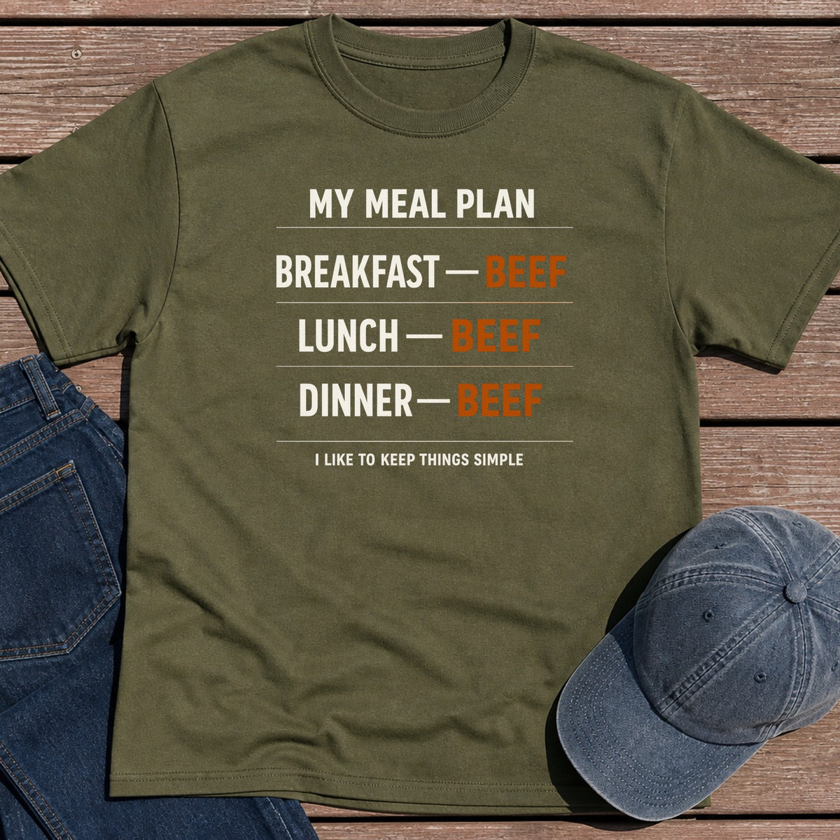Meal Plan T-Shirt - Military Green