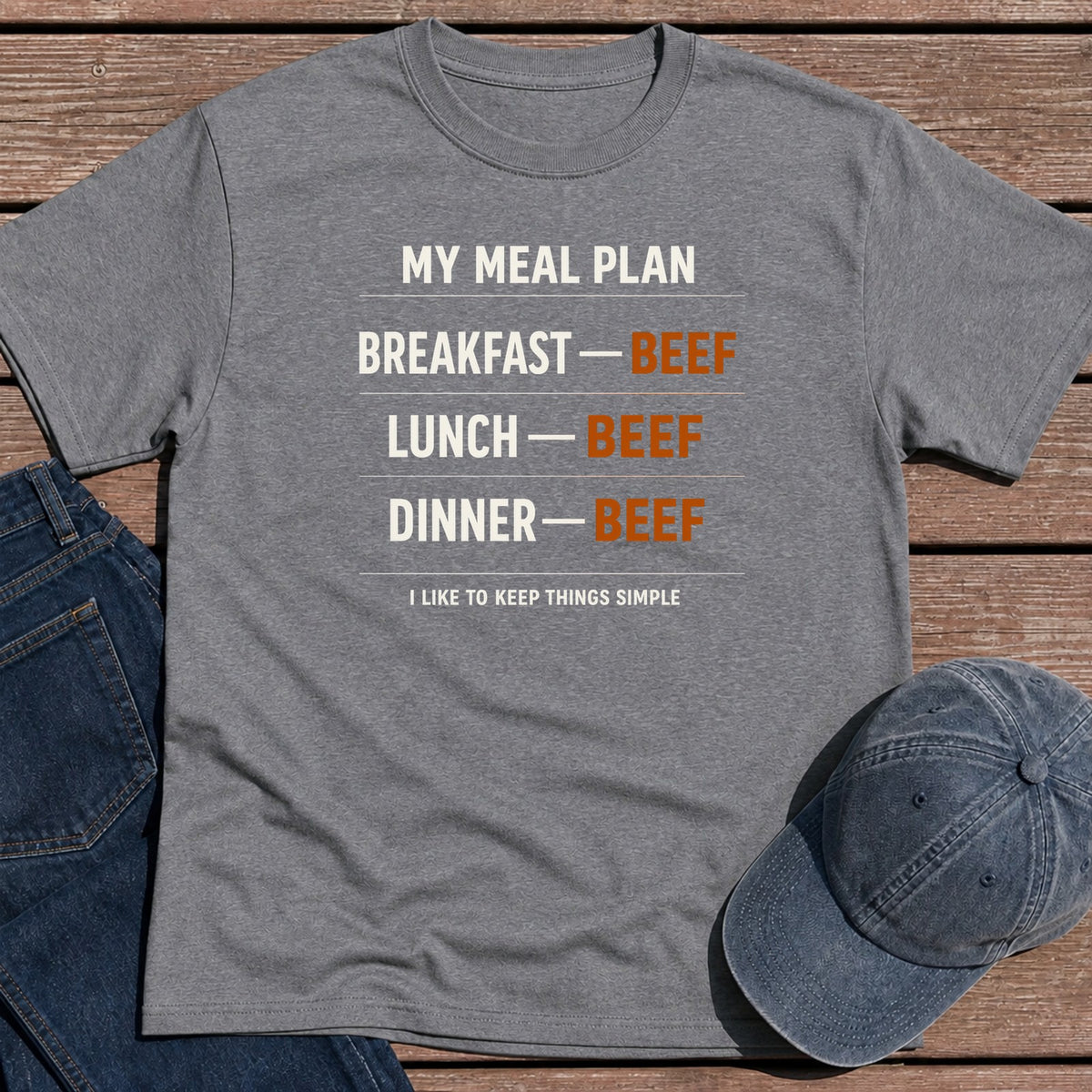 Meal Plan T-Shirt - Tweed