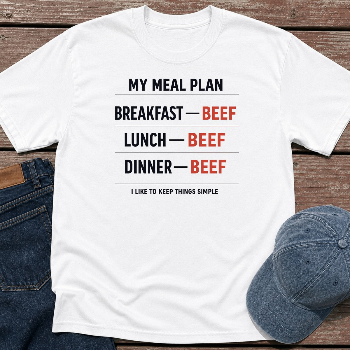 Meal Plan T-Shirt - White