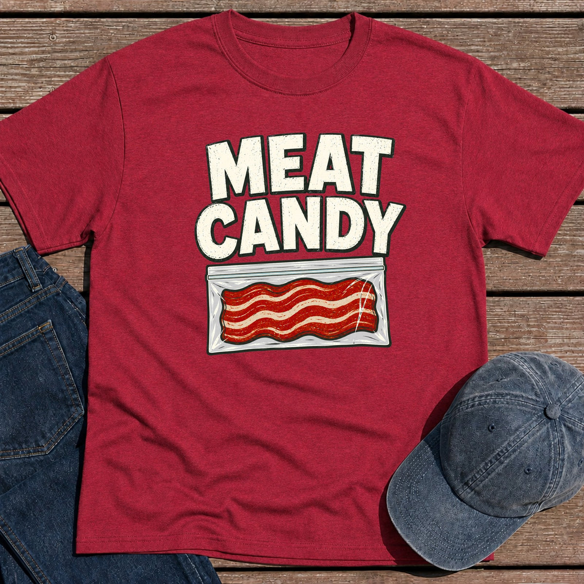 Meat Candy T-Shirt - Antique Cherry Red