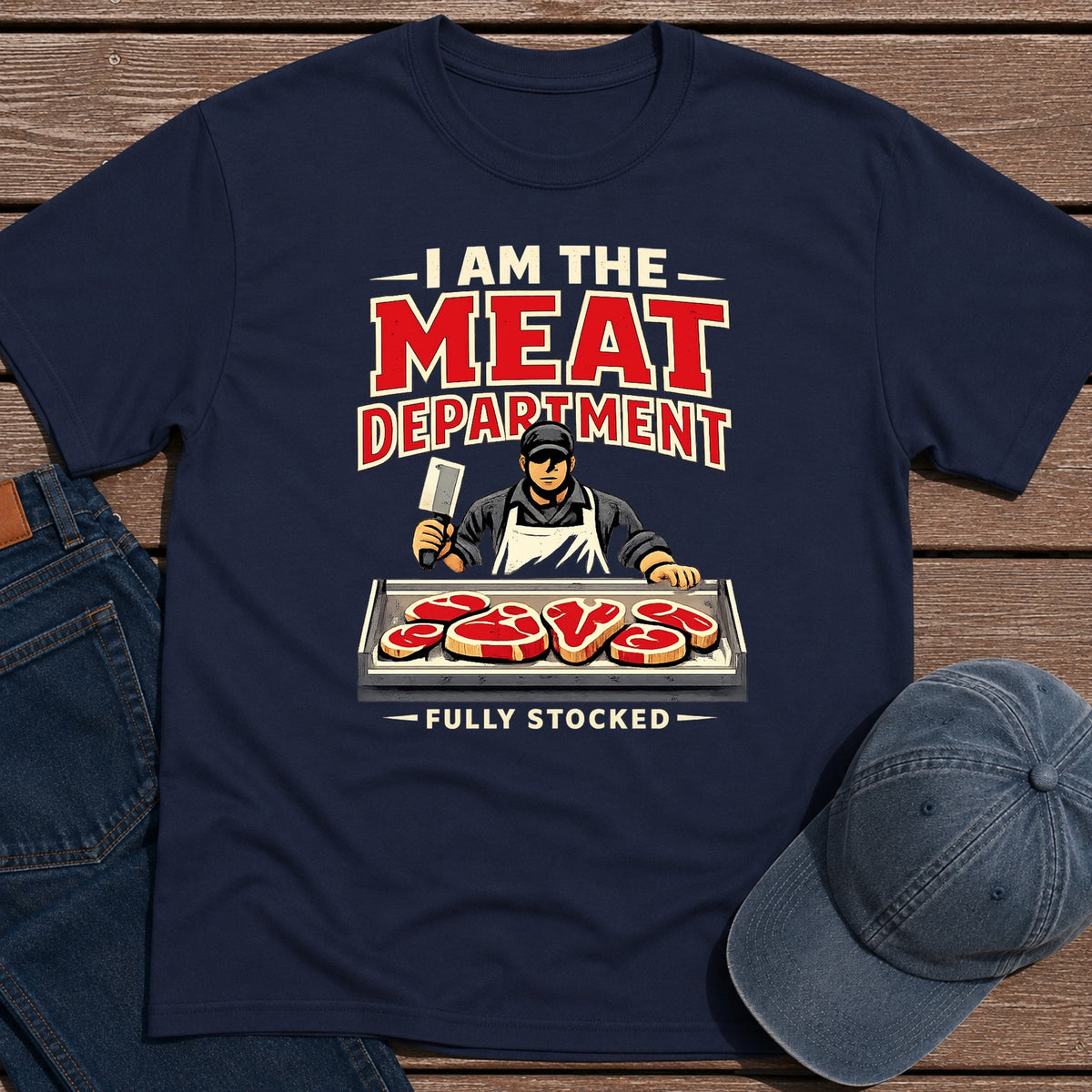 Meat Department T-Shirt - Navy