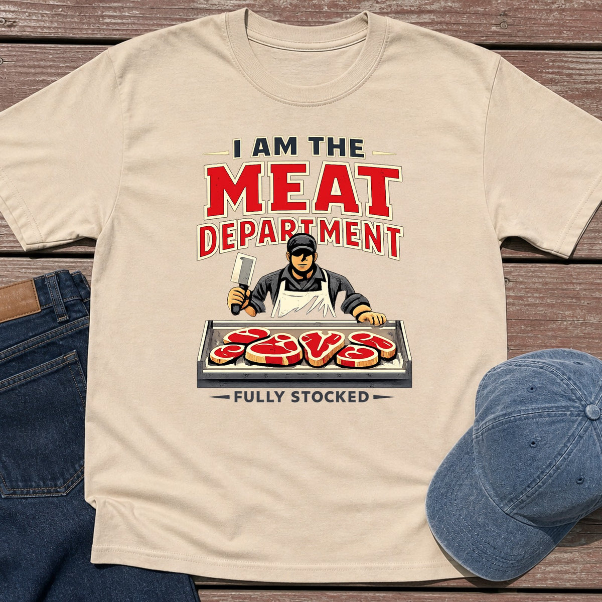 Meat Department T-Shirt - Sand