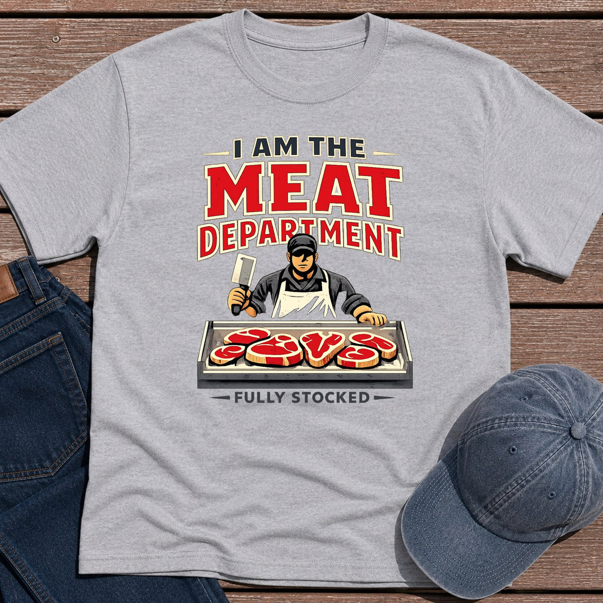 Meat Department T-Shirt - Sport Grey