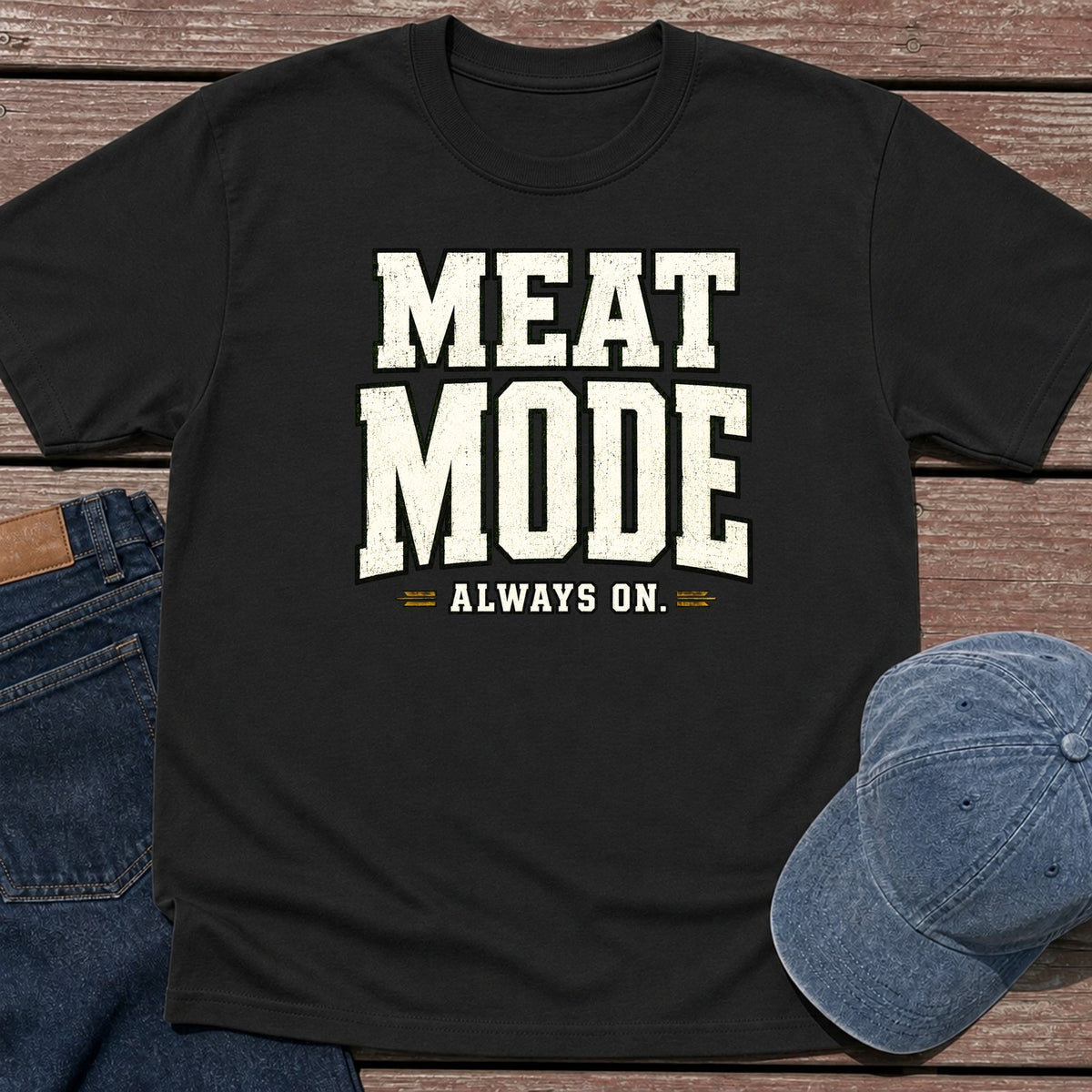 Meat Mode T-Shirt - Black